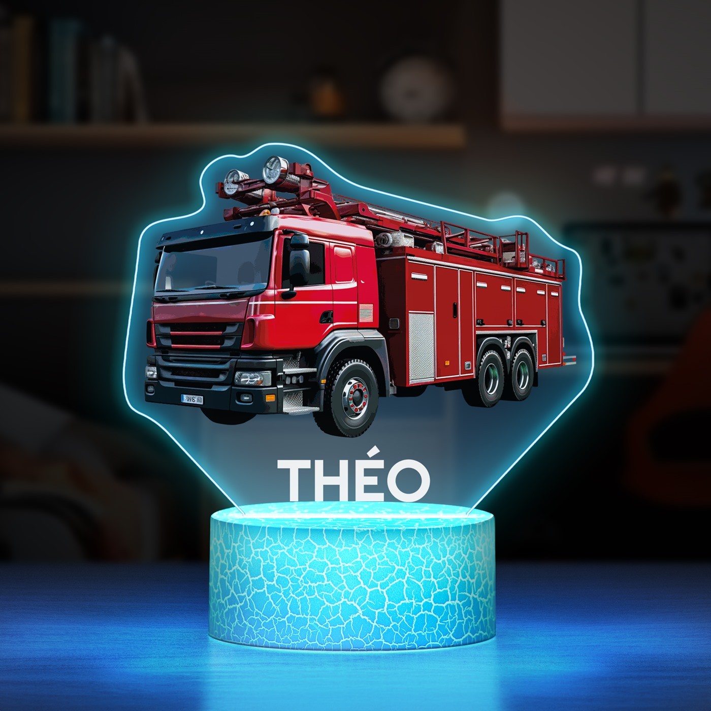 3D LED Fire Truck Lamp