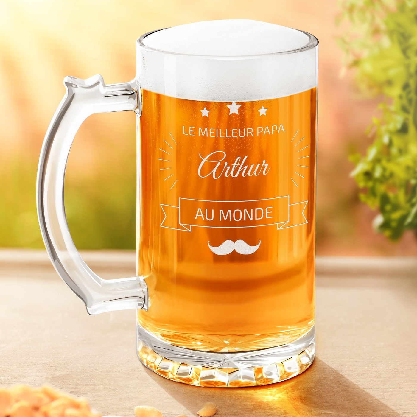 Copo de cerveza personalizado para el Día del Padre