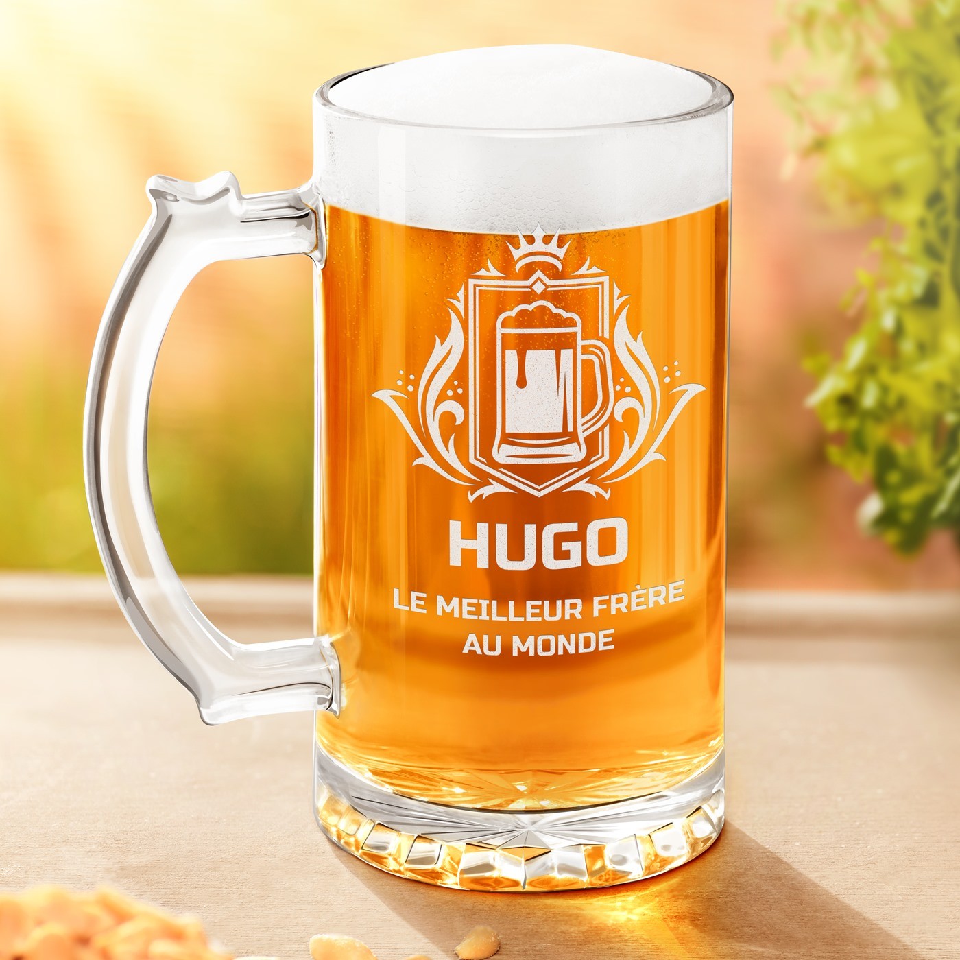 Vidrio de cerveza personalizado Murrano