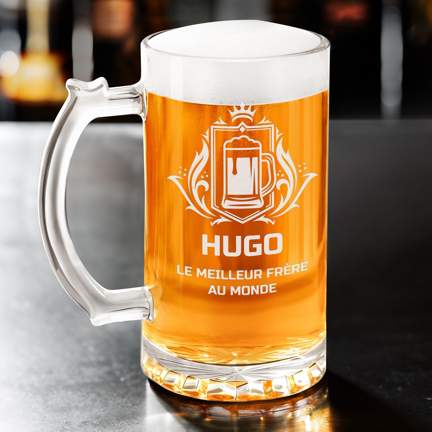 Vidrio de cerveza personalizado Murrano