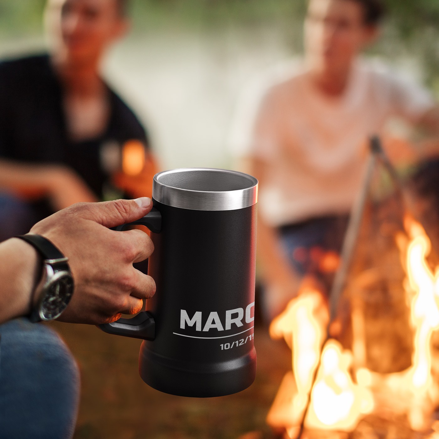 Gobelet isotherme personnalisé - Tasse en acier pour mari anniversaire de mariage