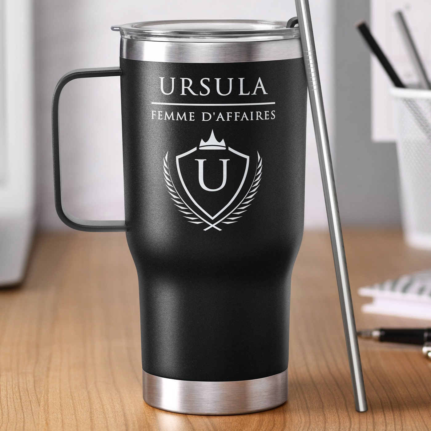 Taza térmica personalizada Murrano para chef - Negra