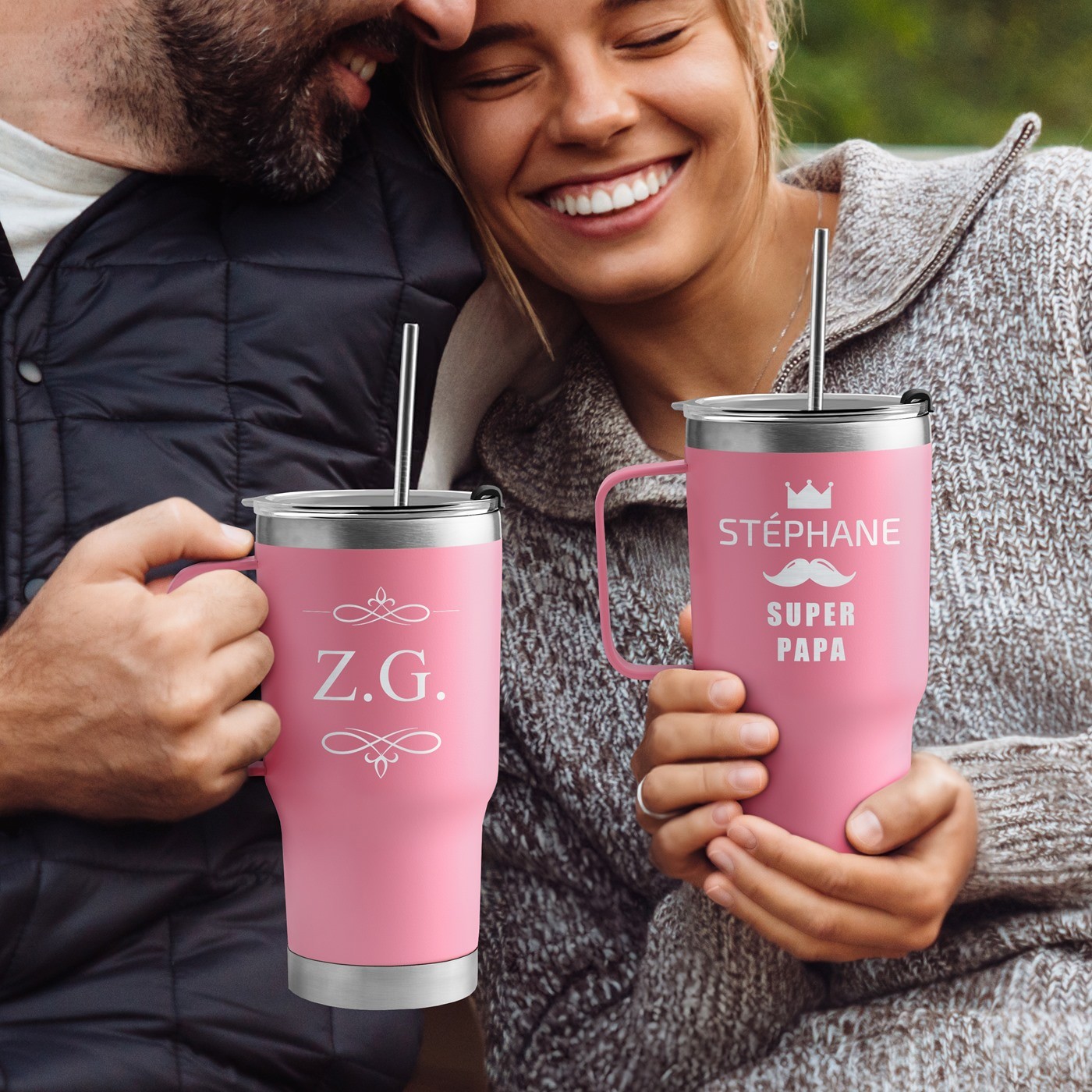 Taza térmica grabada para el Día del Padre