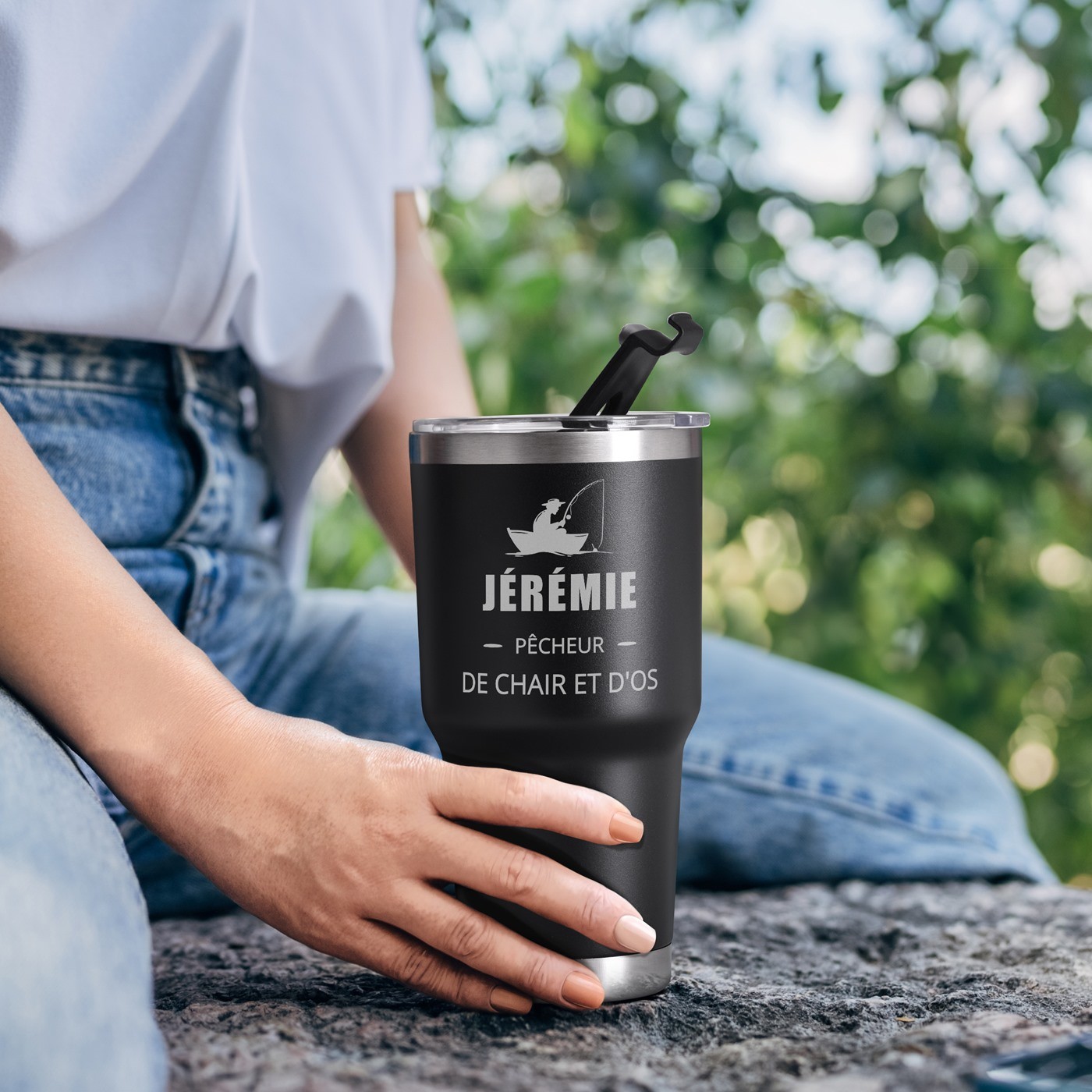 Murrano Insulated Mug with Personalized Engraving for Father's Birthday