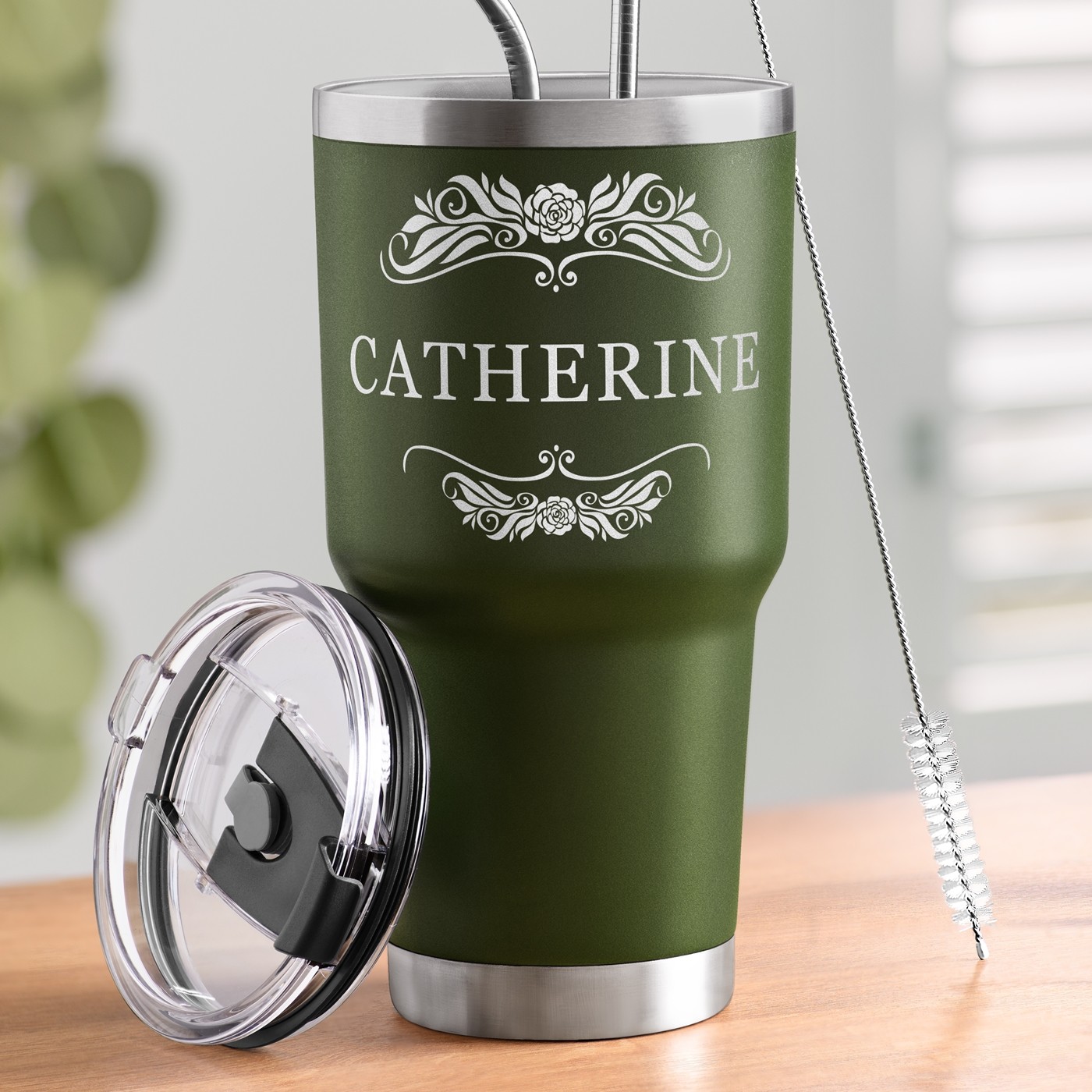 Taza Aislante Personalizada de Murrano para el Cumpleaños de una Mujer