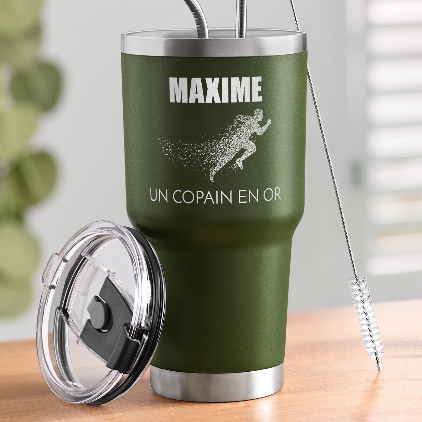 Murrano Insulated Cup with Custom Engraving for a Friend - St. Valentine's Day