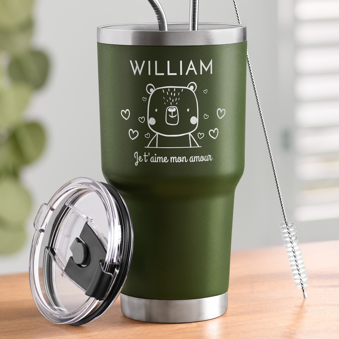 Murrano Insulated Cup with Custom Engraving - Green