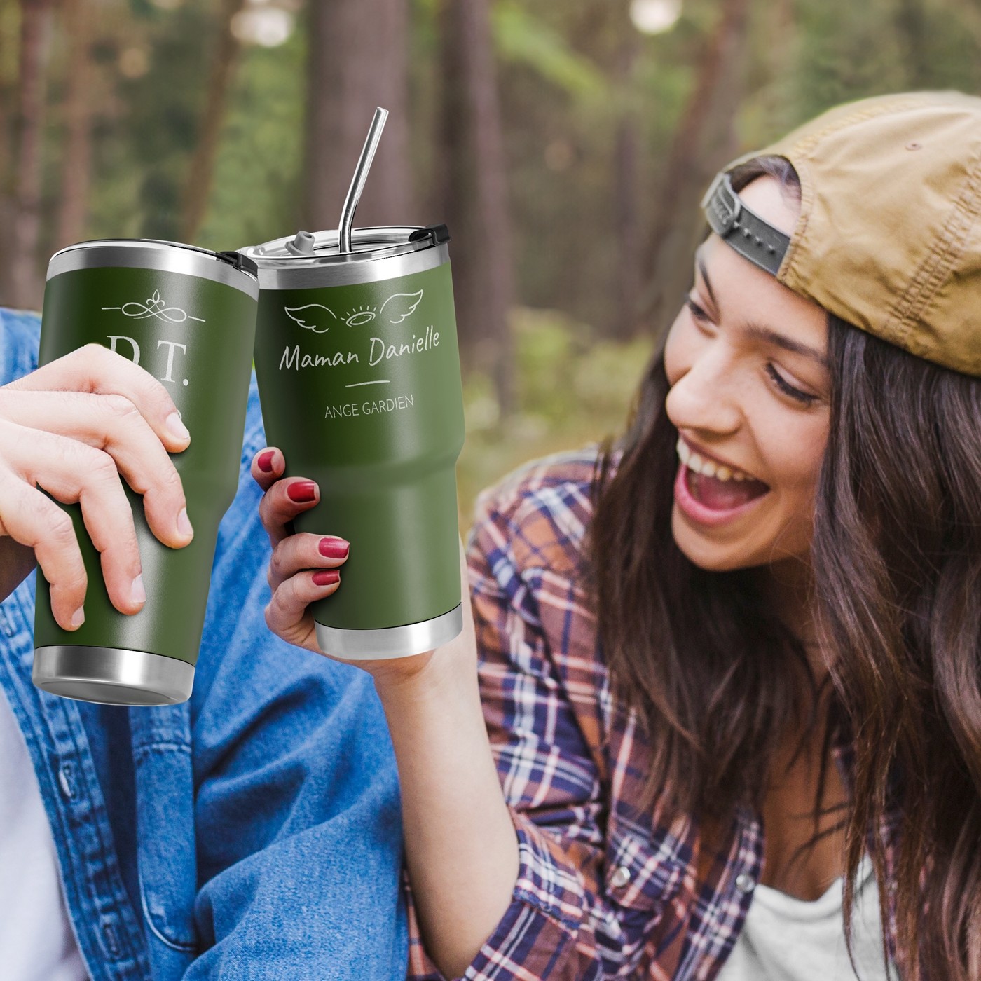 Murrano Customized Insulated Cup - Green for Mom's Birthday