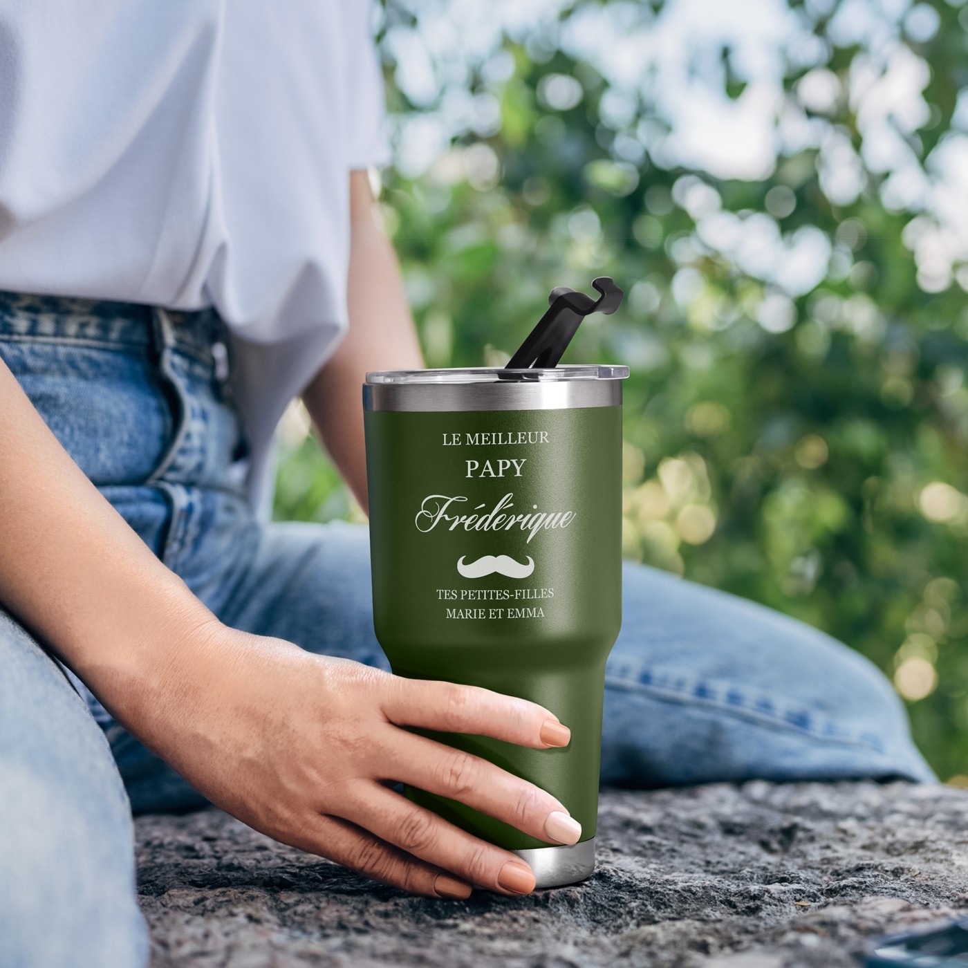 Personalized Insulated Cup - Green