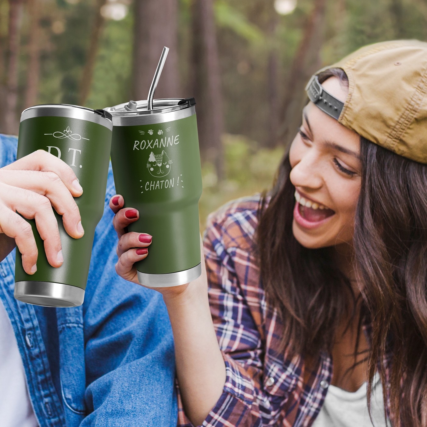 Murrano Personalized Insulated Cup - Green