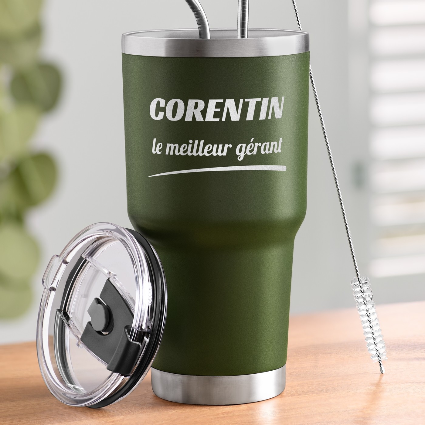 Taza aislante personalizada Murrano - Regalo de cumpleaños para chef