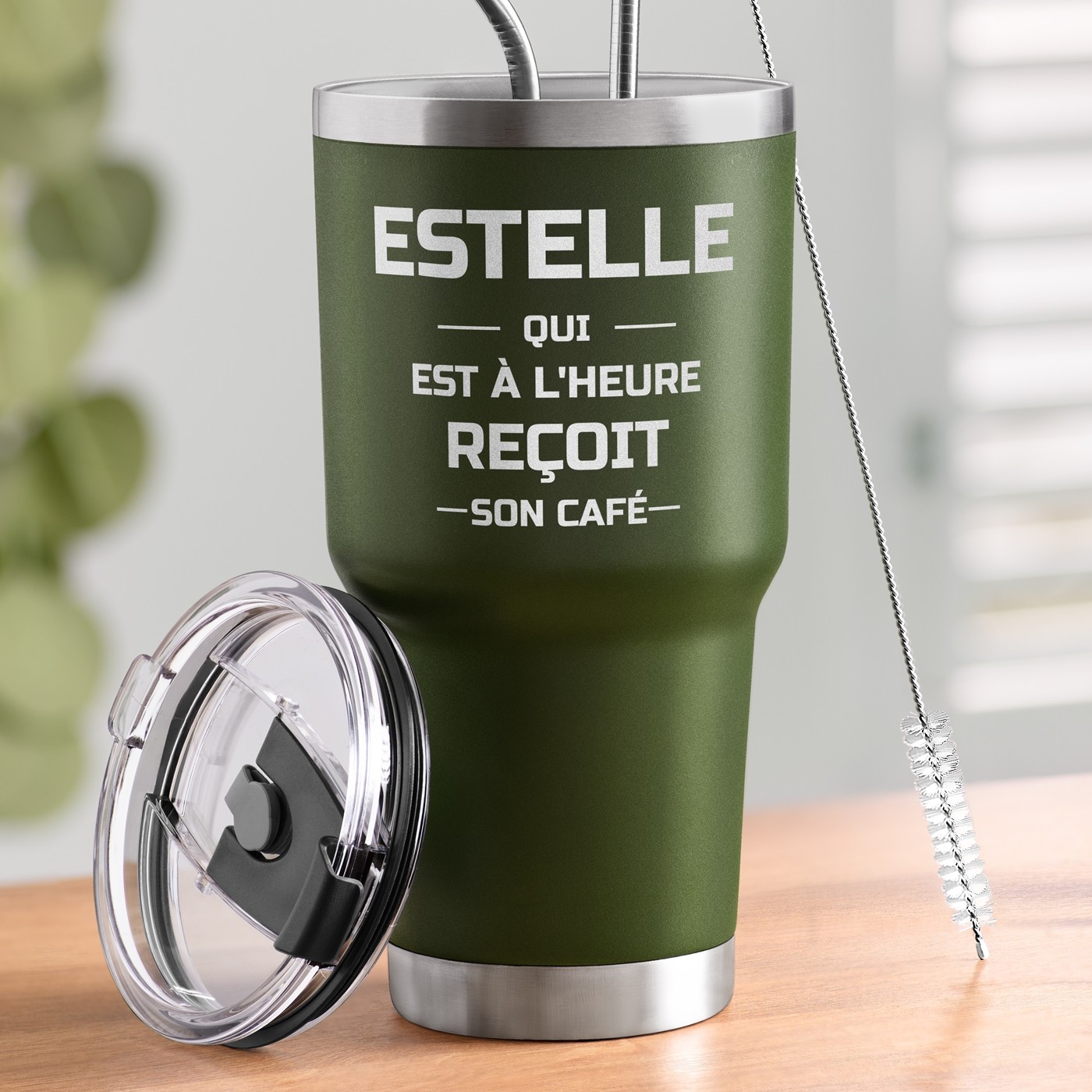 Murrano Insulated Cup with Personalized Engraving - Green