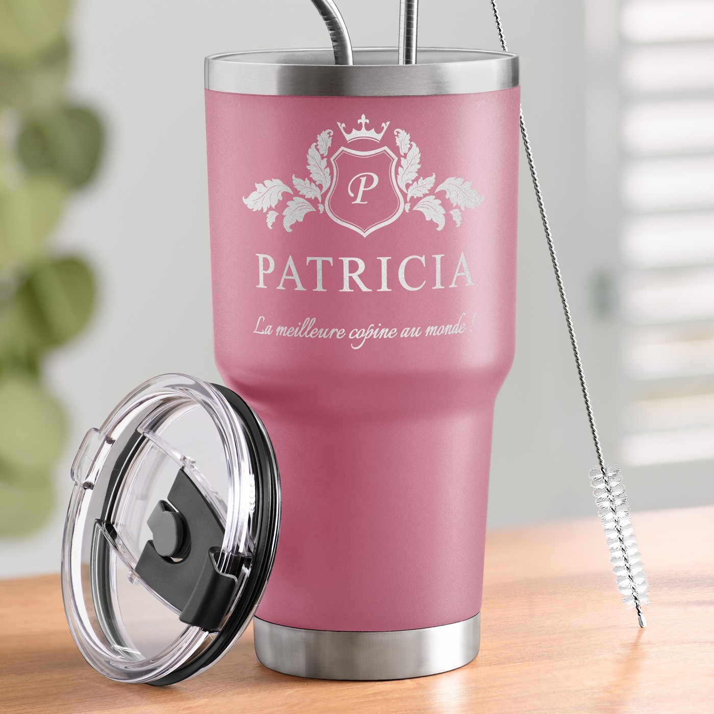 Murrano Personalized Thermal Mug - Pink