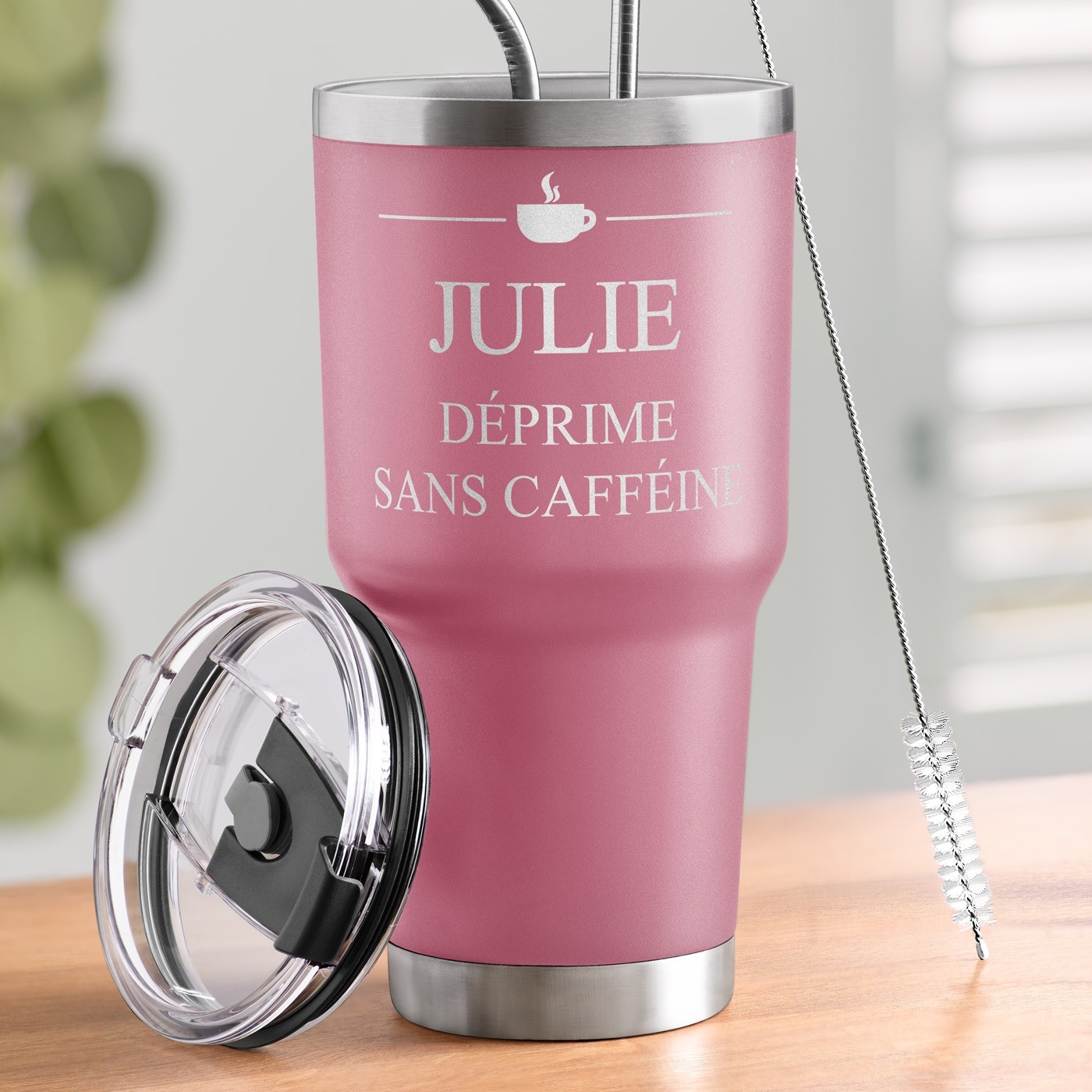 Murrano Personalized Insulated Mug - Pink for a Colleague