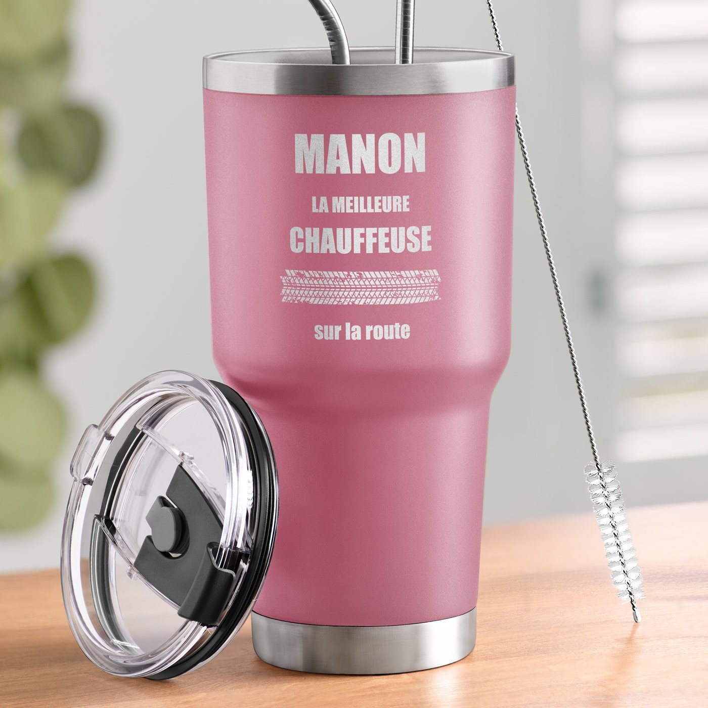 Mug Aislante Murrano - Personalizado con Grabado para la Mejor Conducente en la Carretera