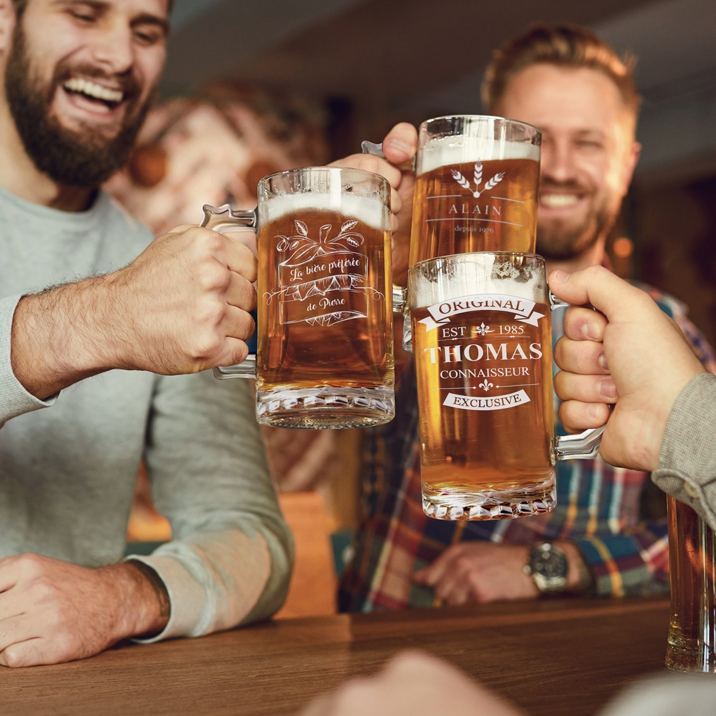 Copo de cerveza personalizado Murrano