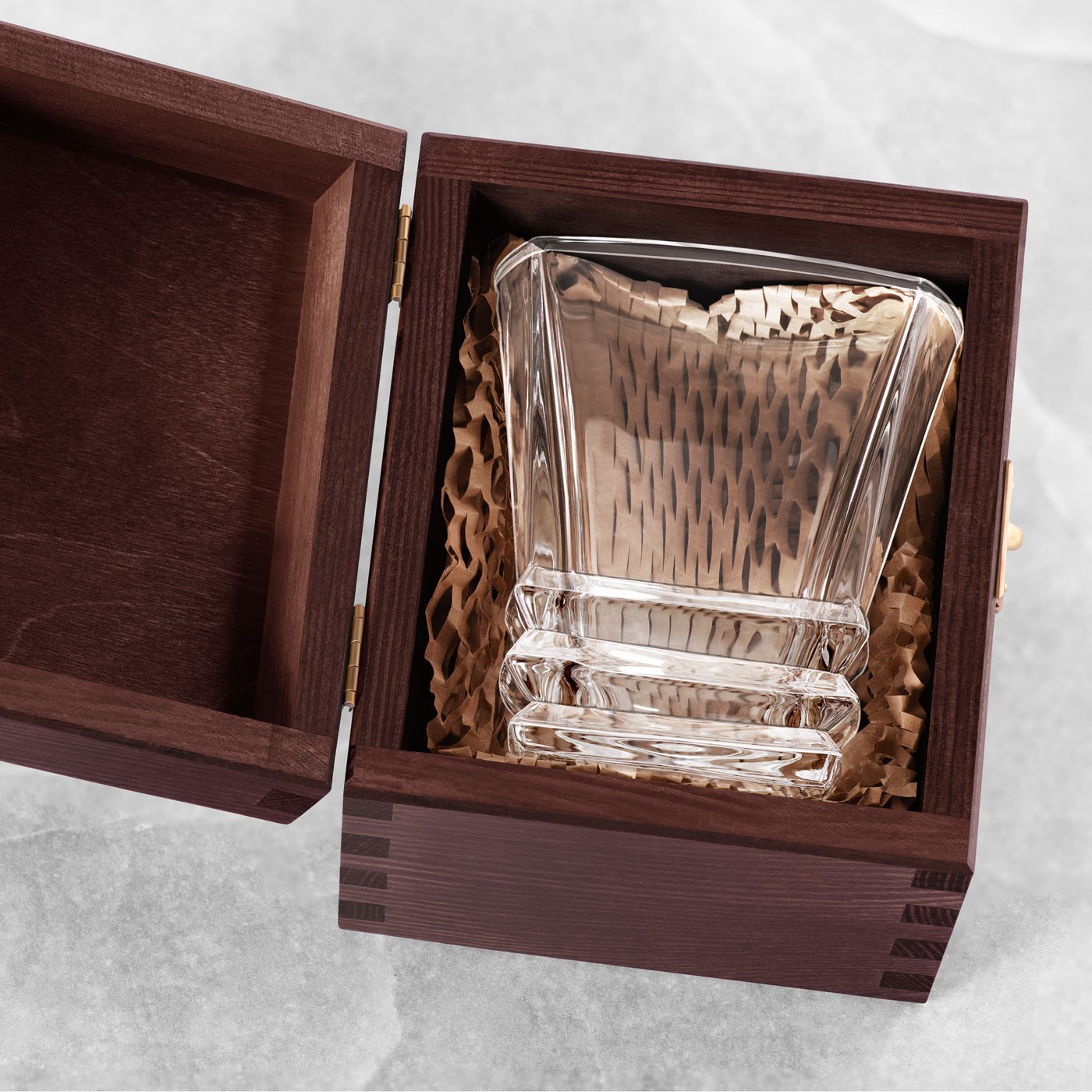Murrano Exclusive Wooden Box for a Glass + Free Accessory