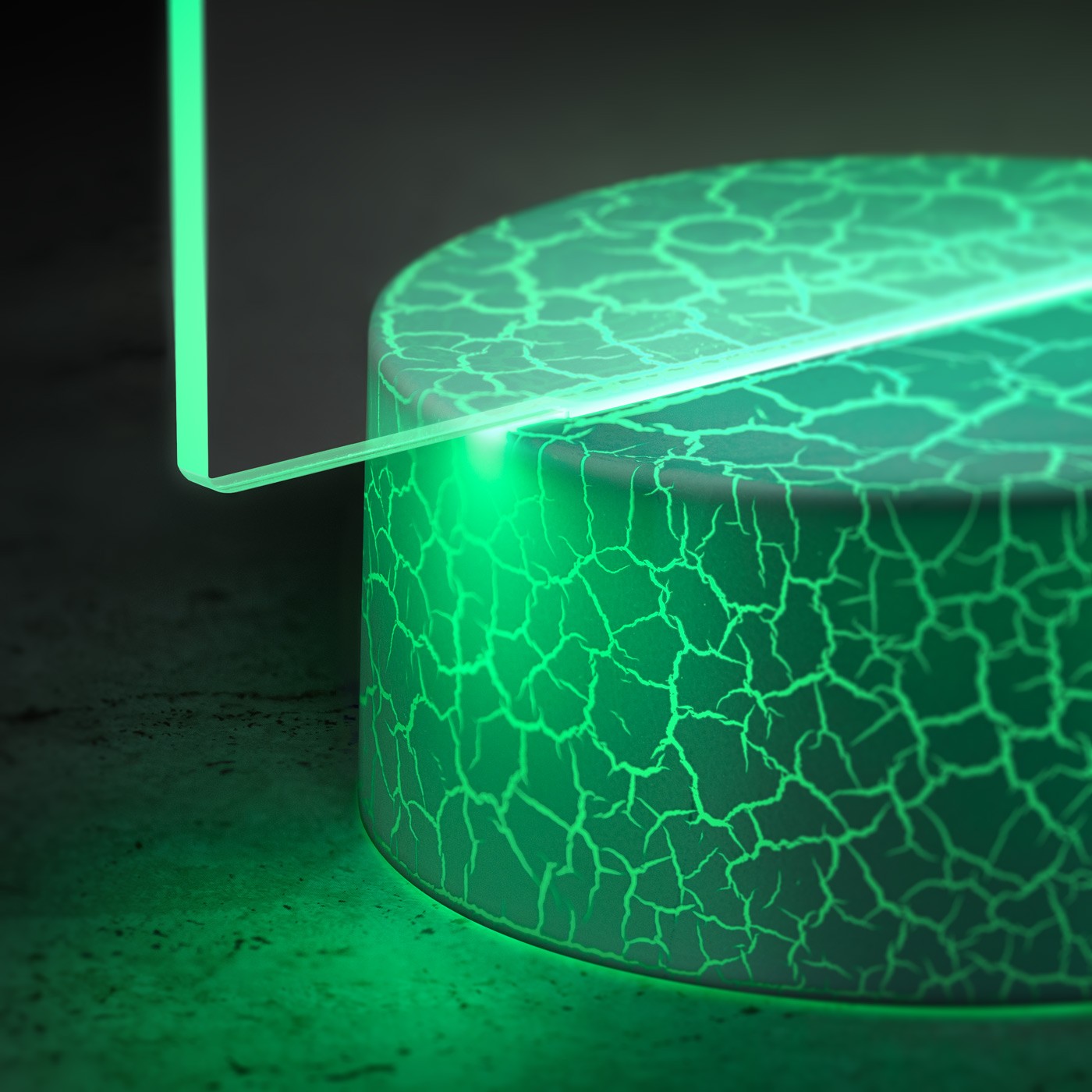 Lámpara LED 3D de Minecraft con Impresión Personalizada de Murrano