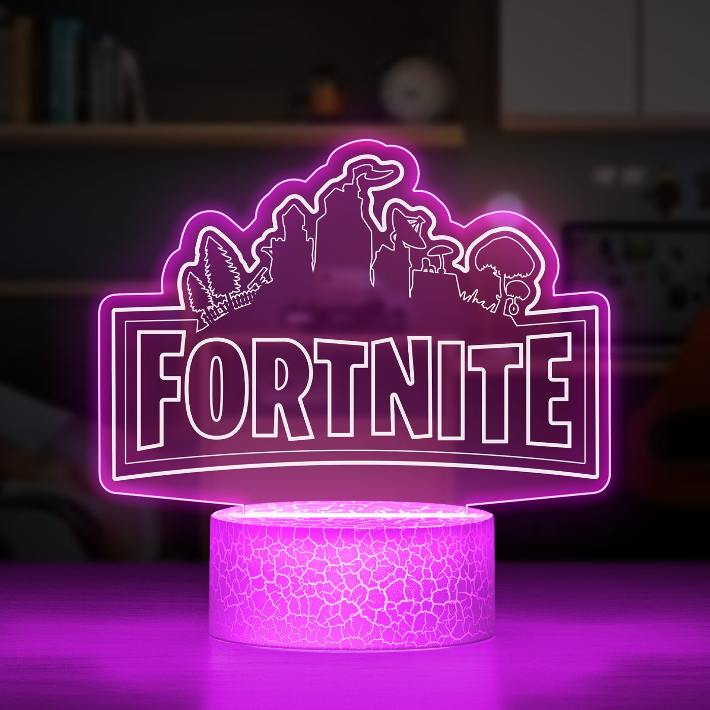 Lámpara LED 3D Fortnite con impresión personalizada