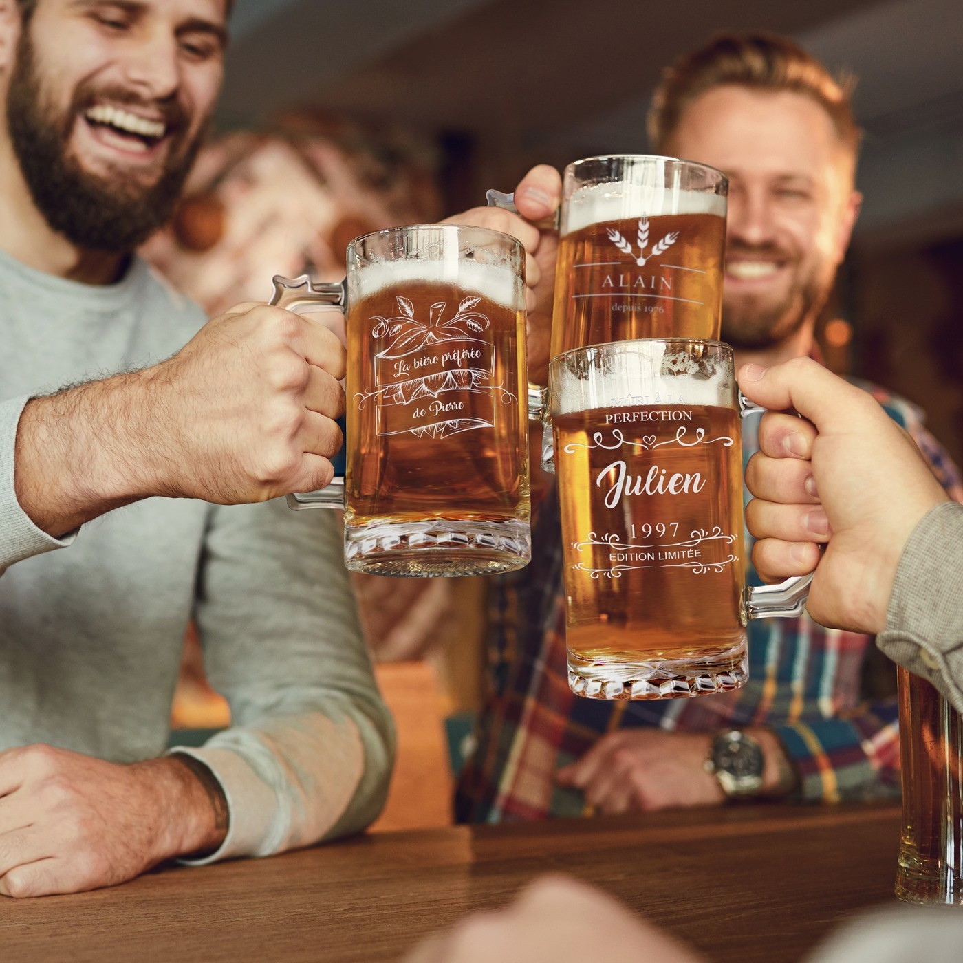 Vaso de cerveza personalizado Murrano