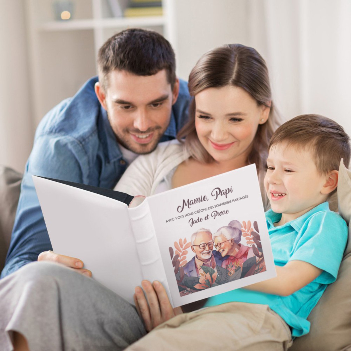 Murrano Personalized Photo Album for Grandparents