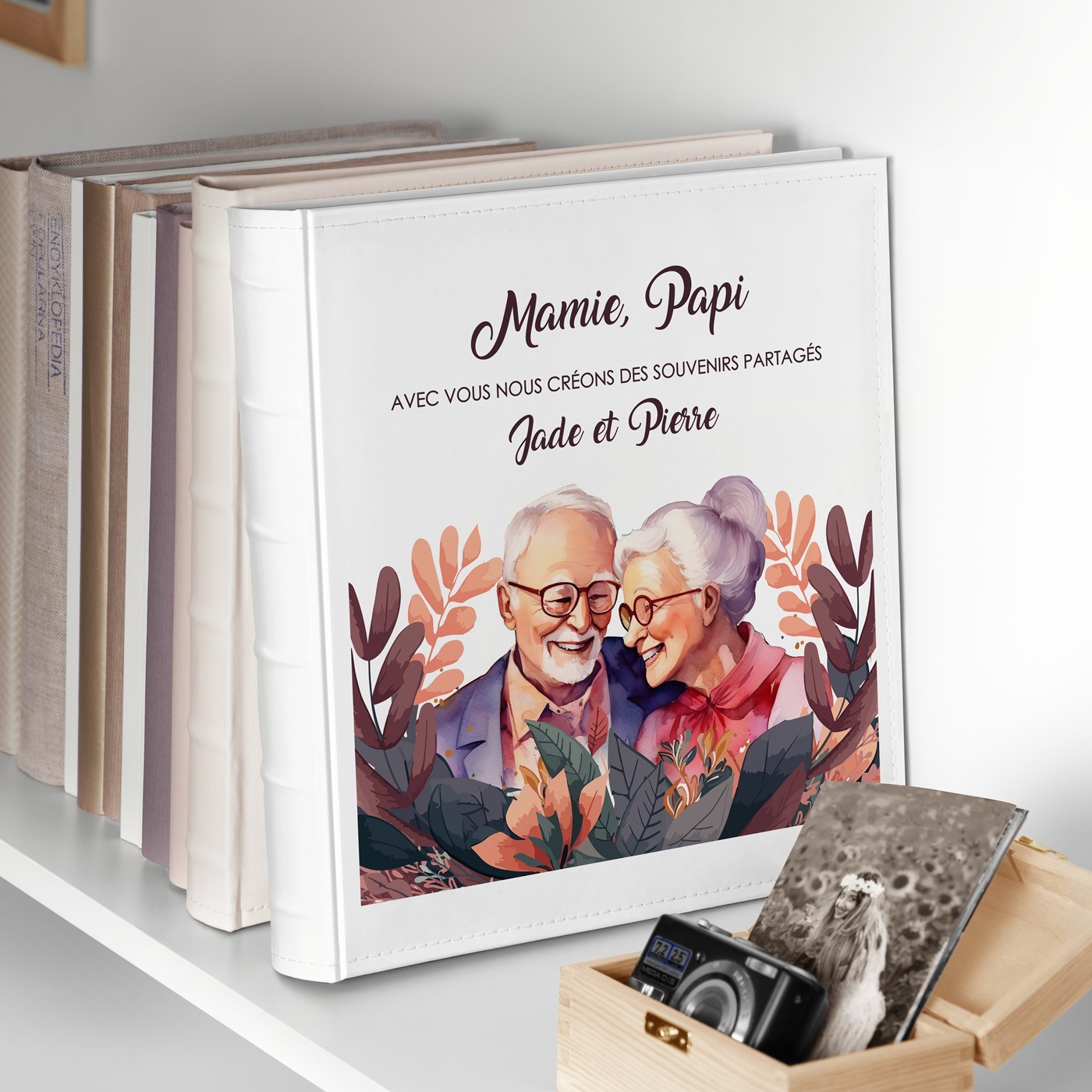 Murrano Photo Album 10x15 with Cover Personalization for Grandparents