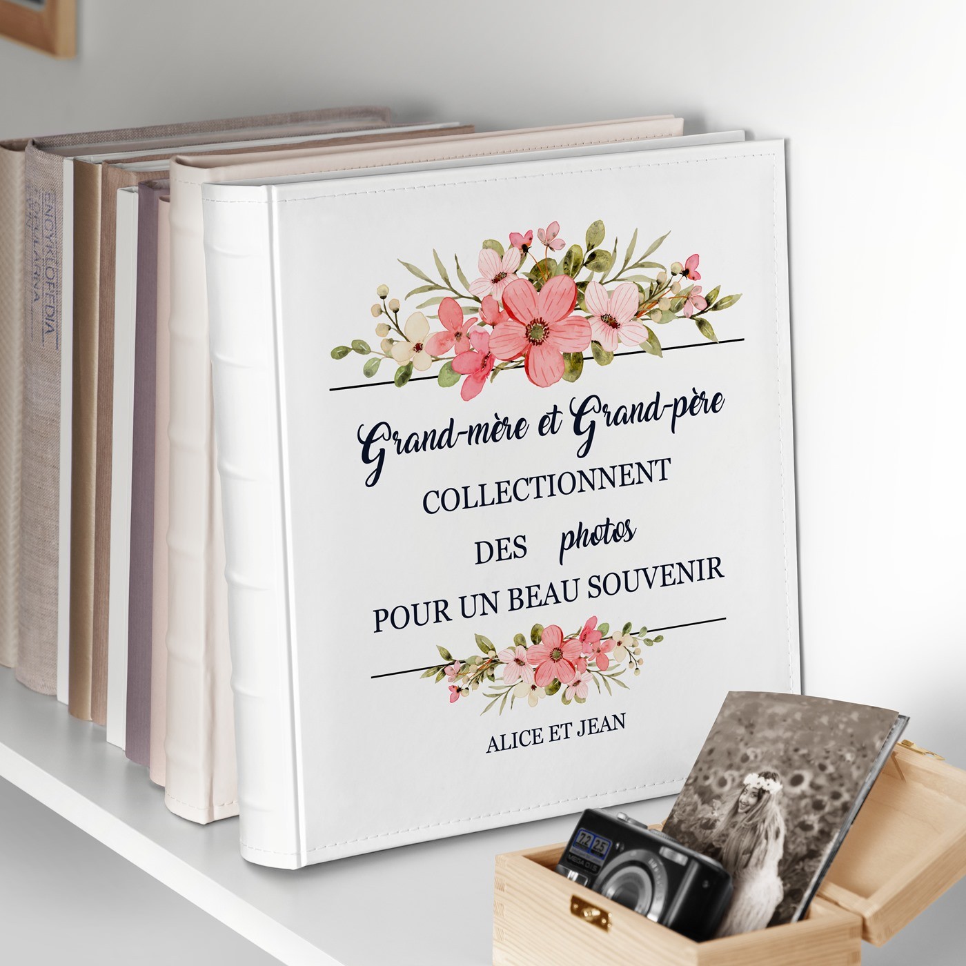 Murrano Photo Album 10x15 with Cover Printing for Grandparents