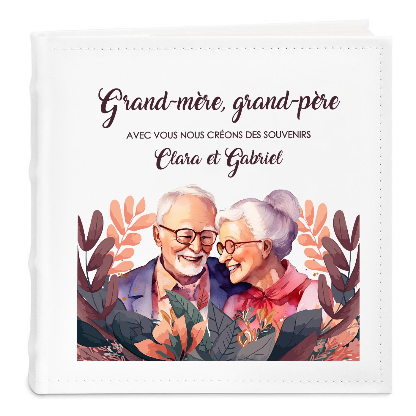 Murrano Personalized Photo Album for Grandparents - Wedding Thank You Gift