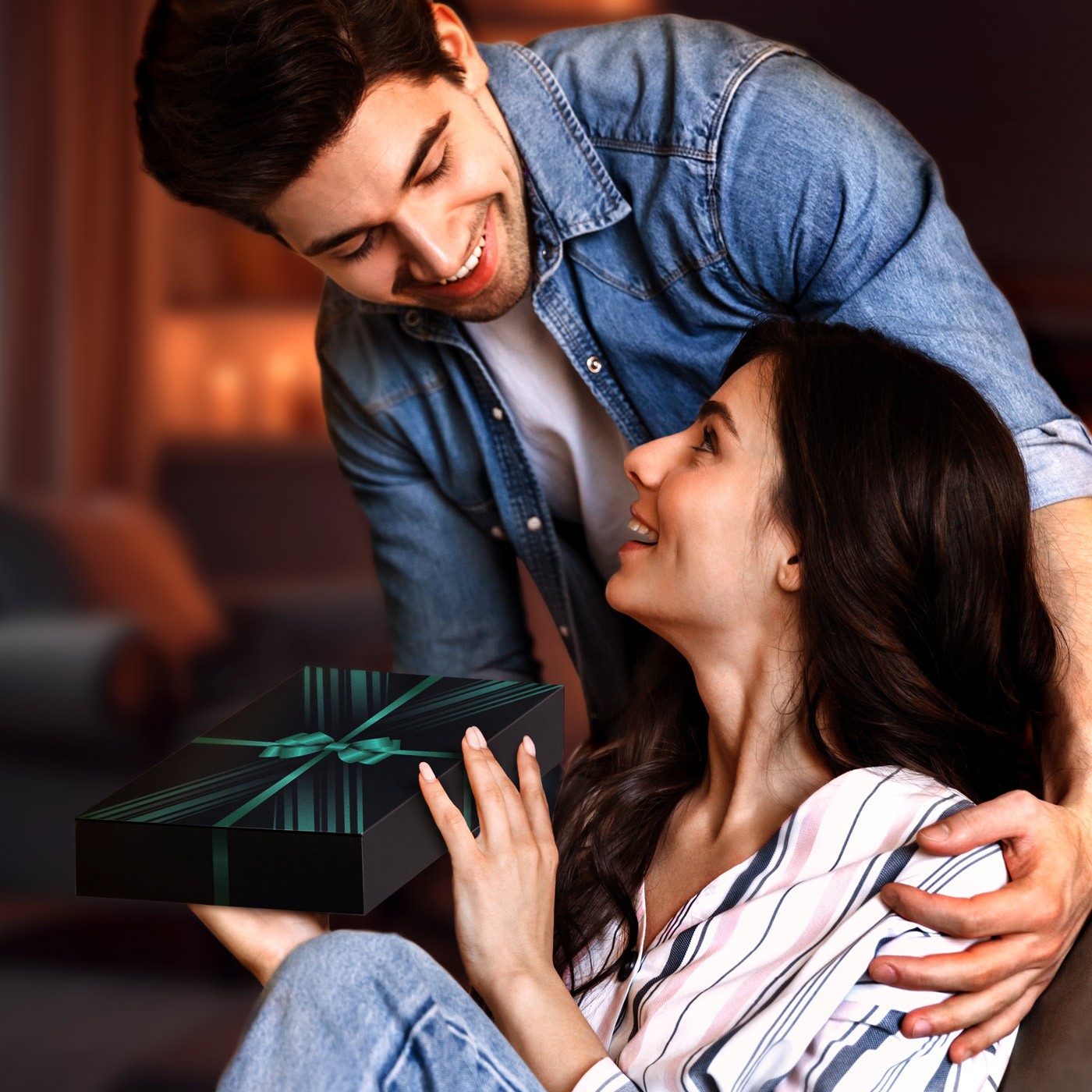 Murrano Customized XL LED Lamp with Photo for Mom's Birthday