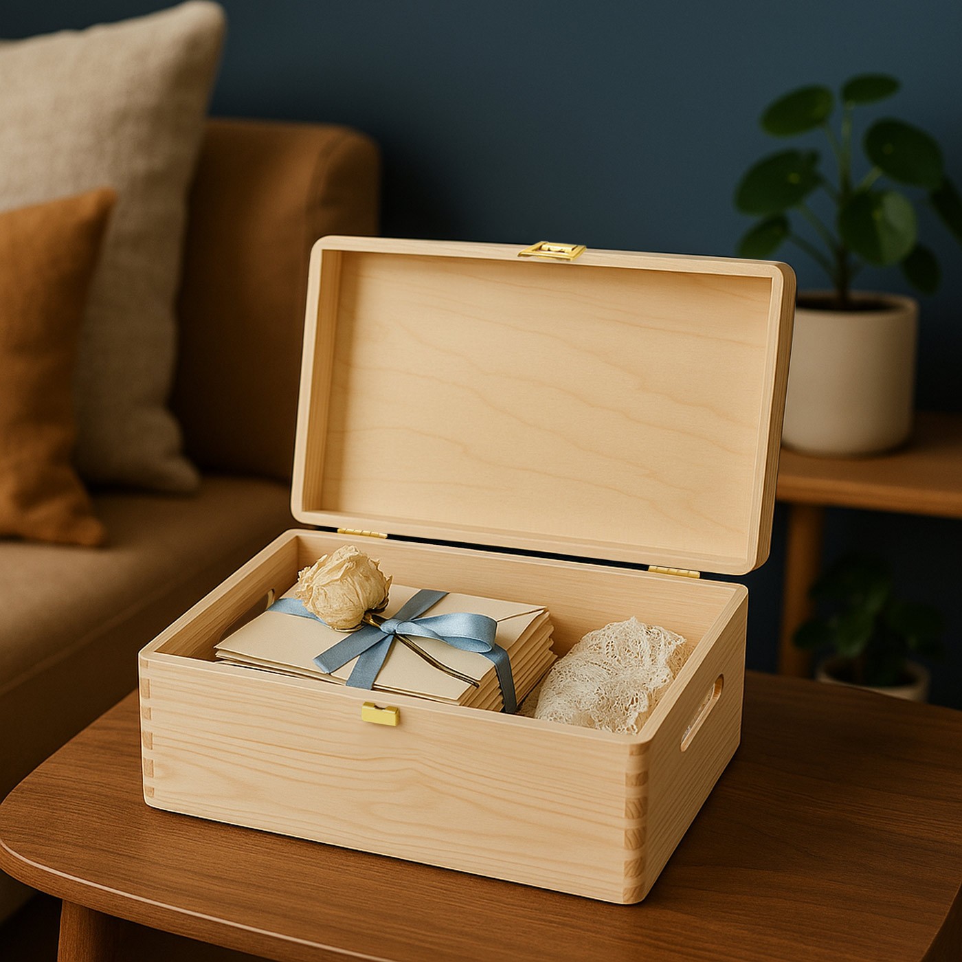 Murrano Creative Wooden Memory Box for Young Marrieds