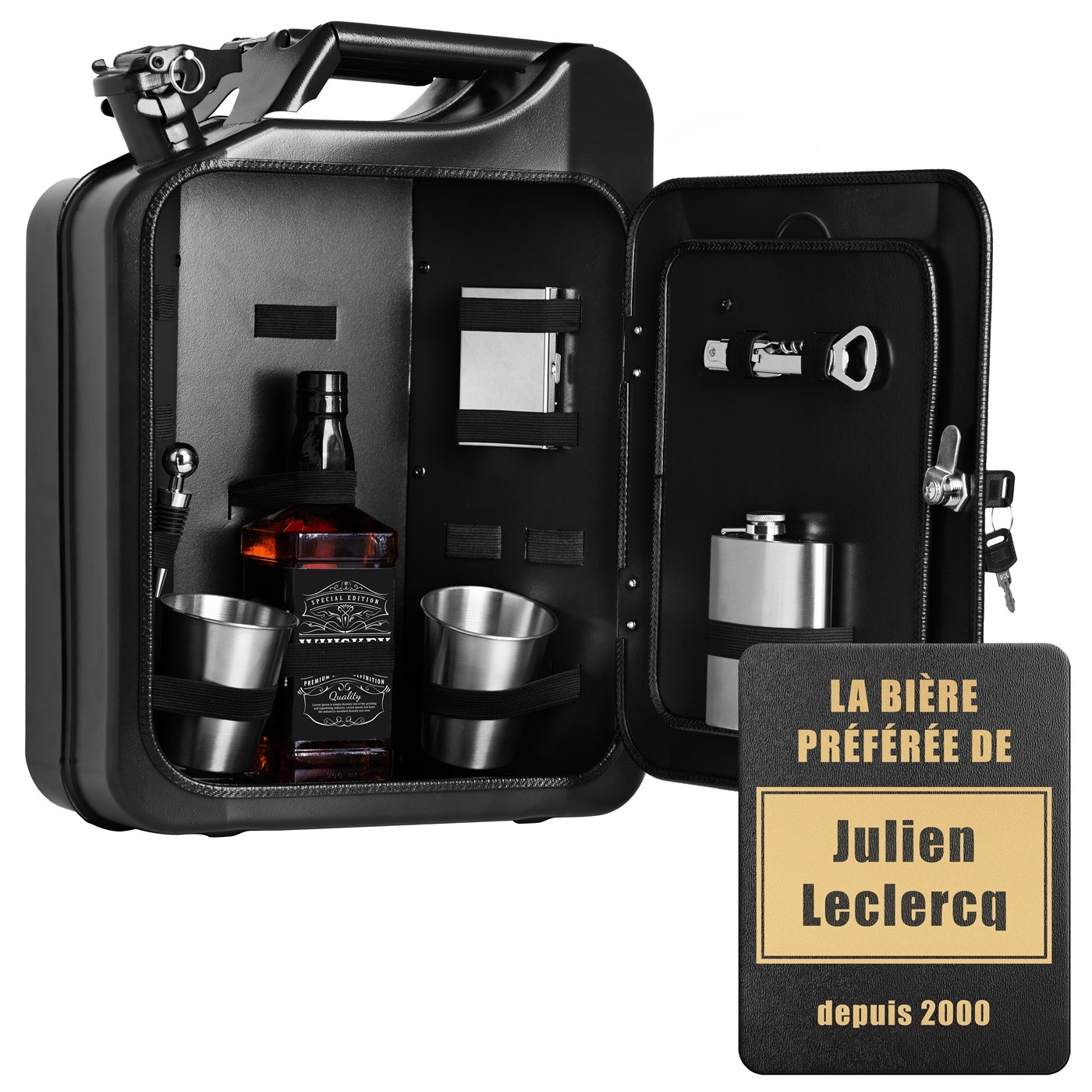 Mini Barra Murrano con Accesorios y Grabado Personalizado para Entendidos en Cerveza