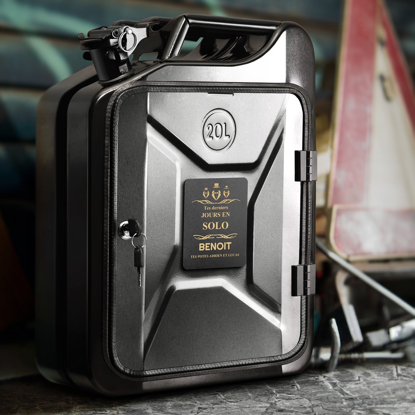 Mini Bar de Murrano con Accesorios y Grabado EVG