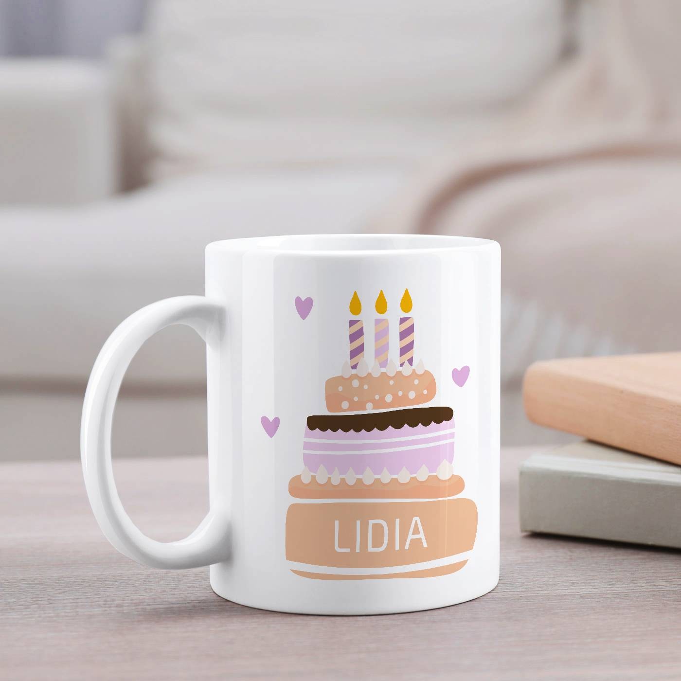 Murrano Ceramic White Mug with 'She' Woman's Anniversary Print