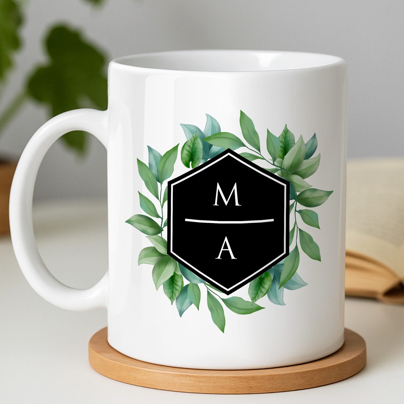 Mug de cerámica Murrano con impresión personalizada para el cumpleaños de un hombre