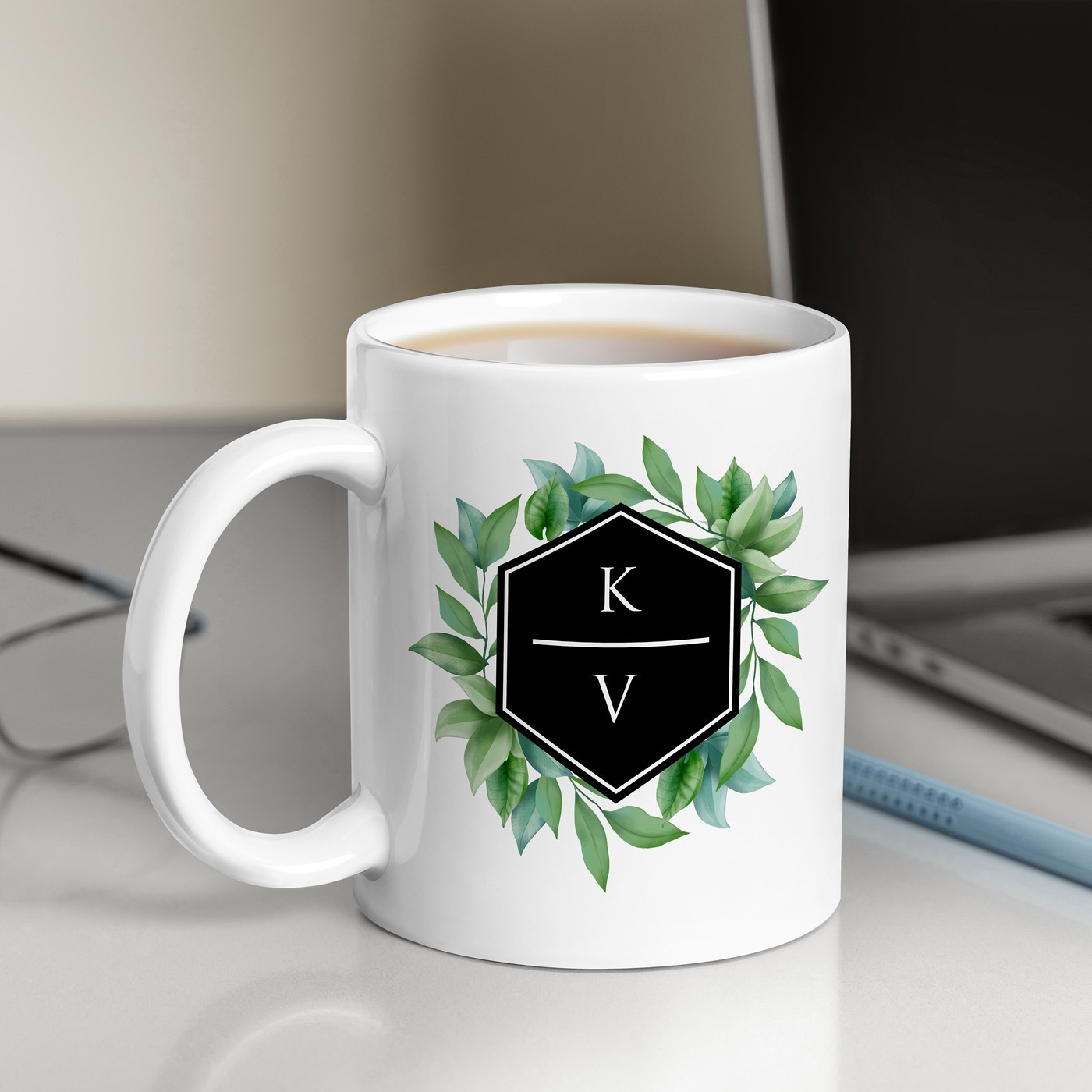 Murrano Ceramic Mug with Personalized Print for Men's Birthday