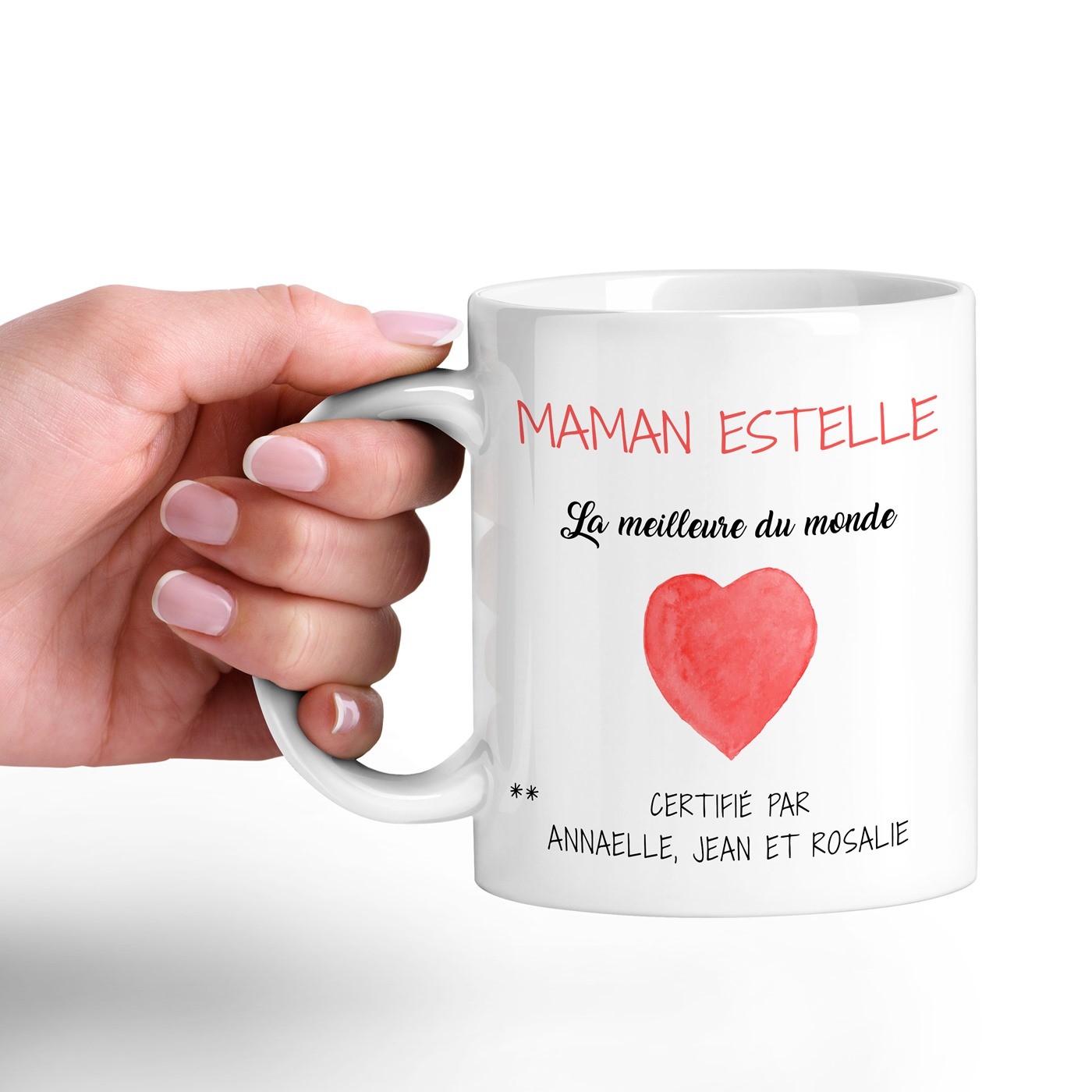 Murrano Ceramic Mug with Personalized Print for Mom's Mother's Day