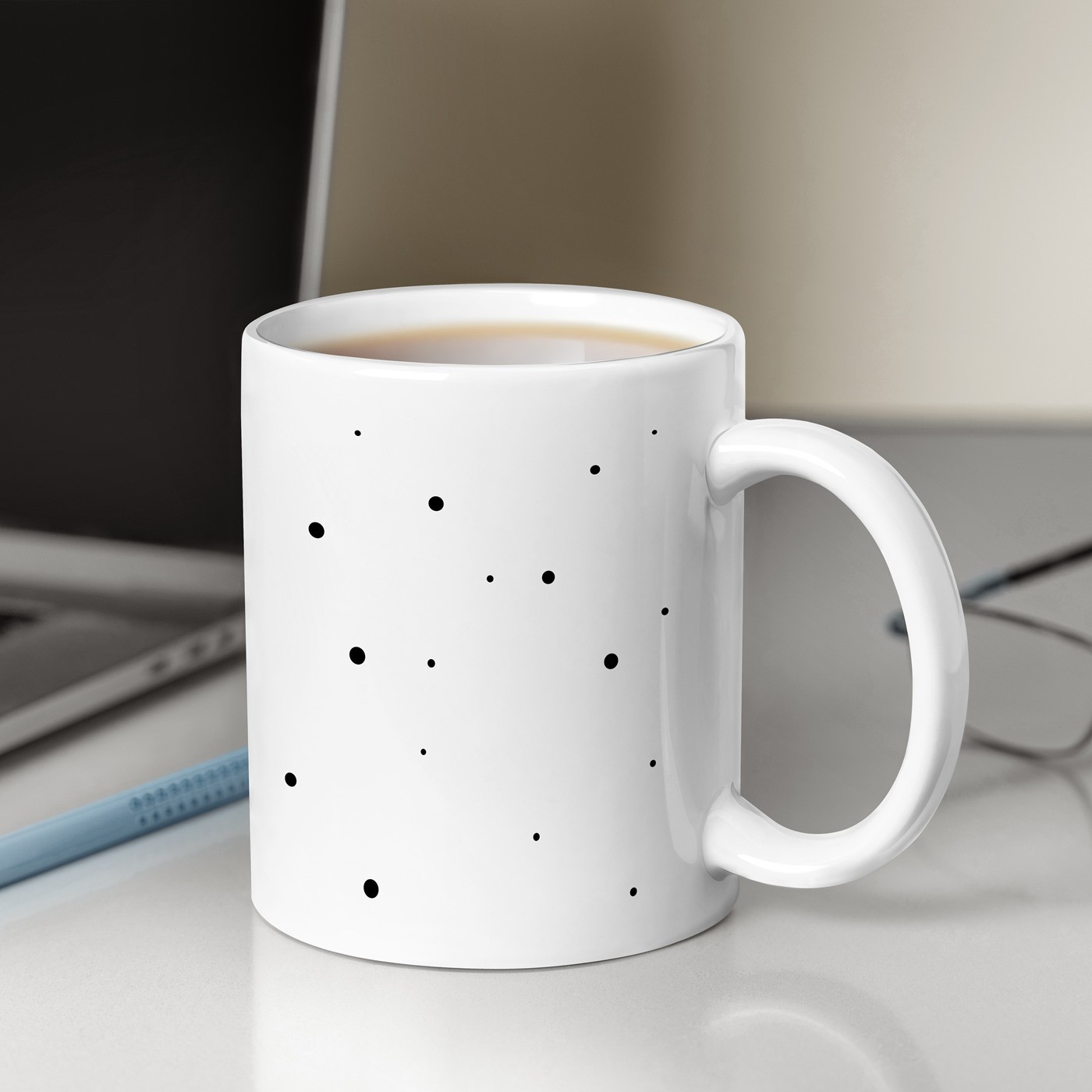 Taza de cerámica Murrano con impresión de oso para el cumpleaños de un hombre