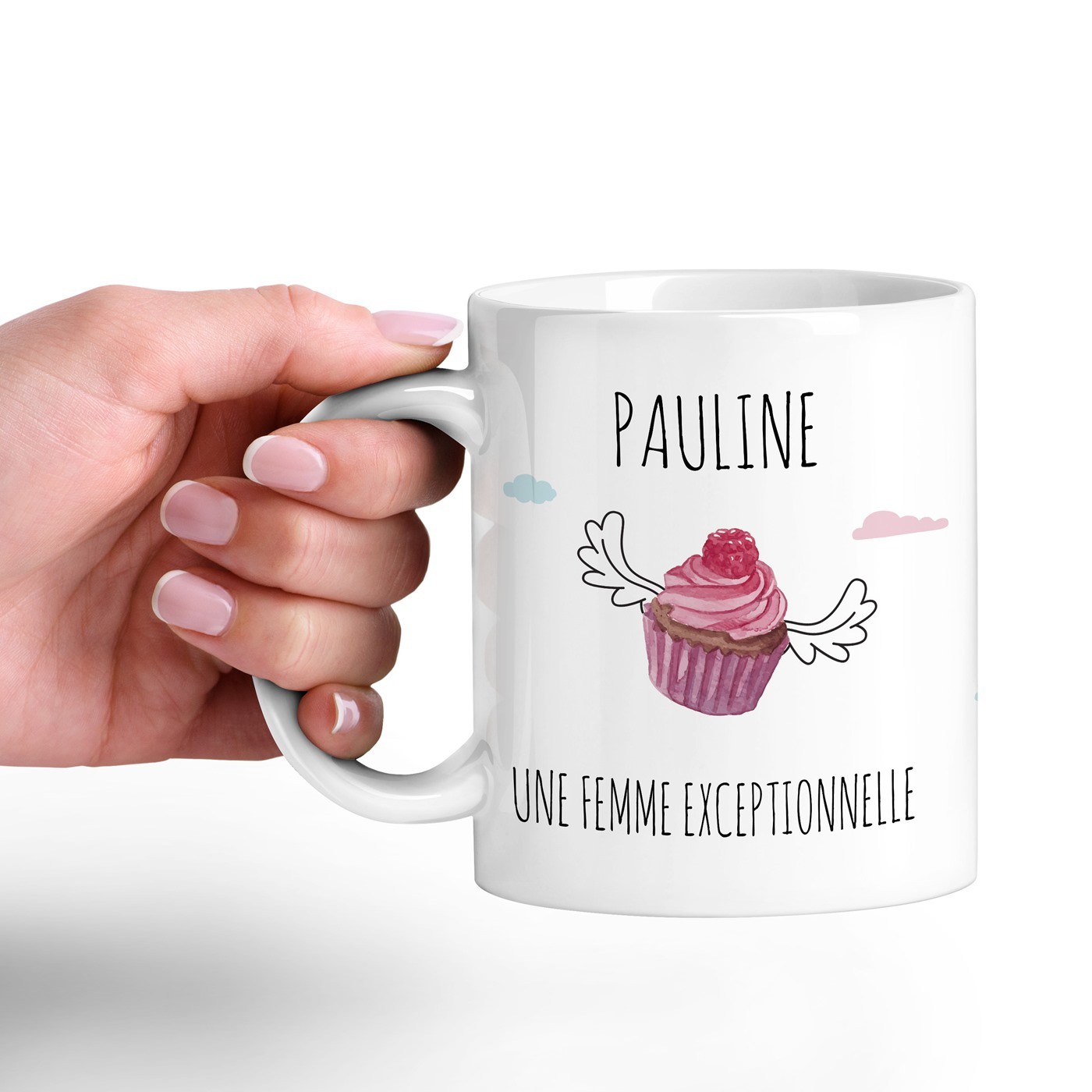 Murrano Ceramic White Mug with Personalized Print for Best Friend's Birthday