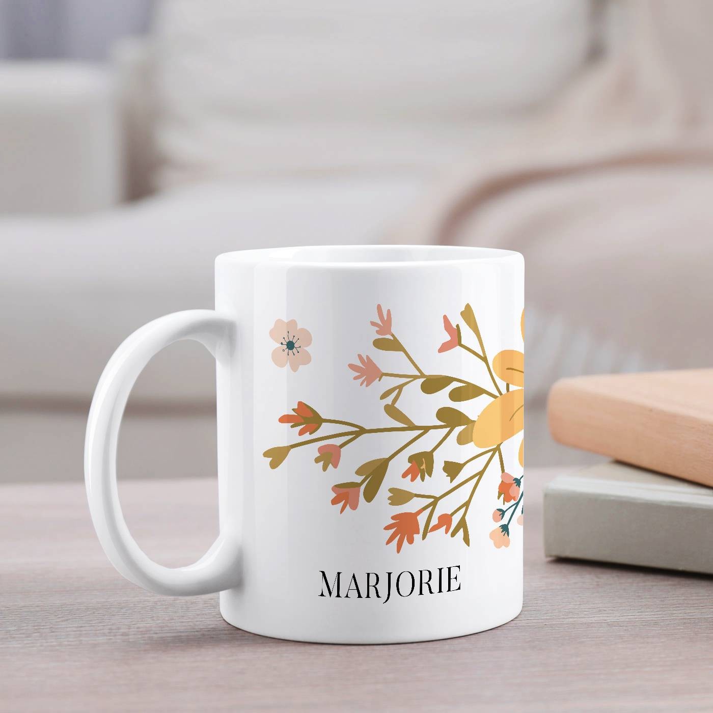 Mug de cerámica Murrano con impresión personalizada para el cumpleaños de mamá