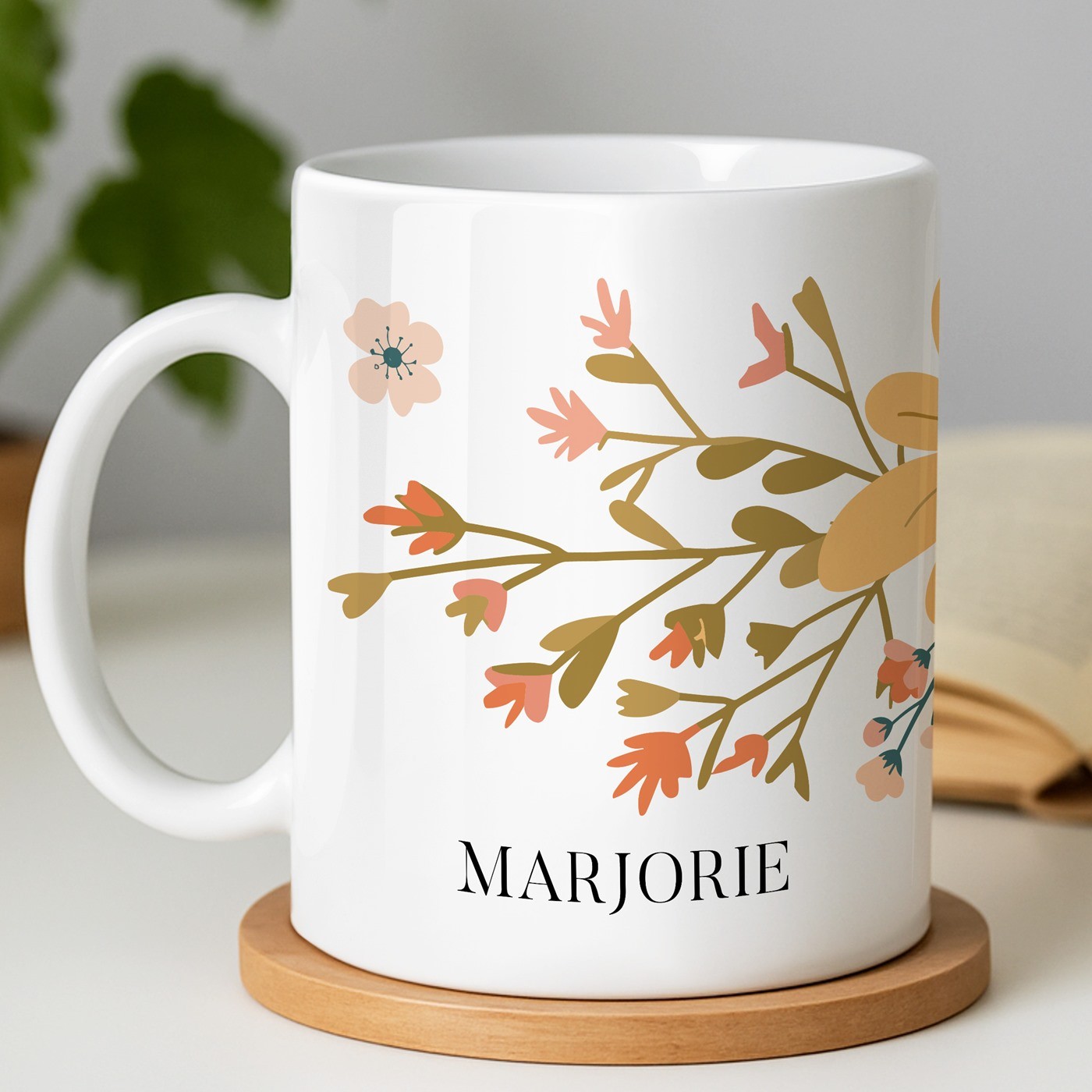 Mug de cerámica Murrano con impresión personalizada para el cumpleaños de mamá