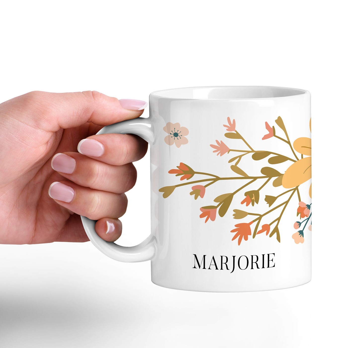 Mug de cerámica Murrano con impresión personalizada para el cumpleaños de mamá