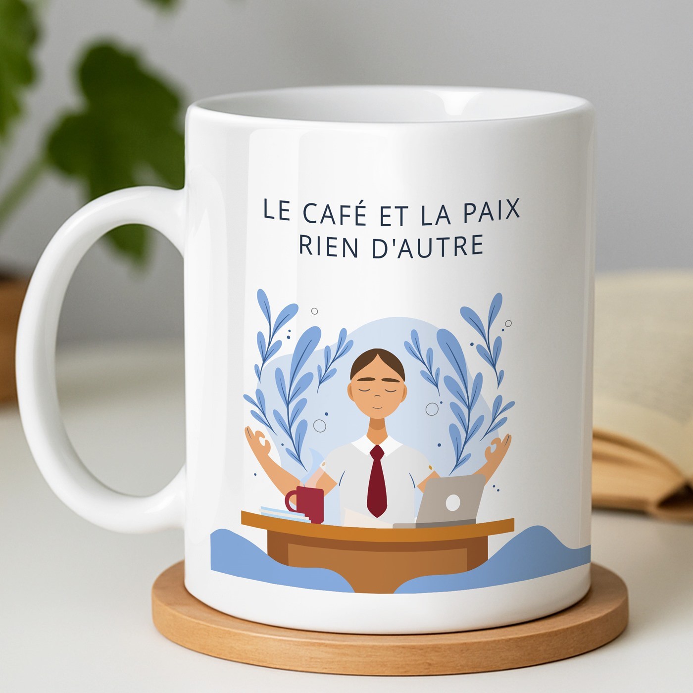 Taza de cerámica Murrano con impresión - Profesor final de año