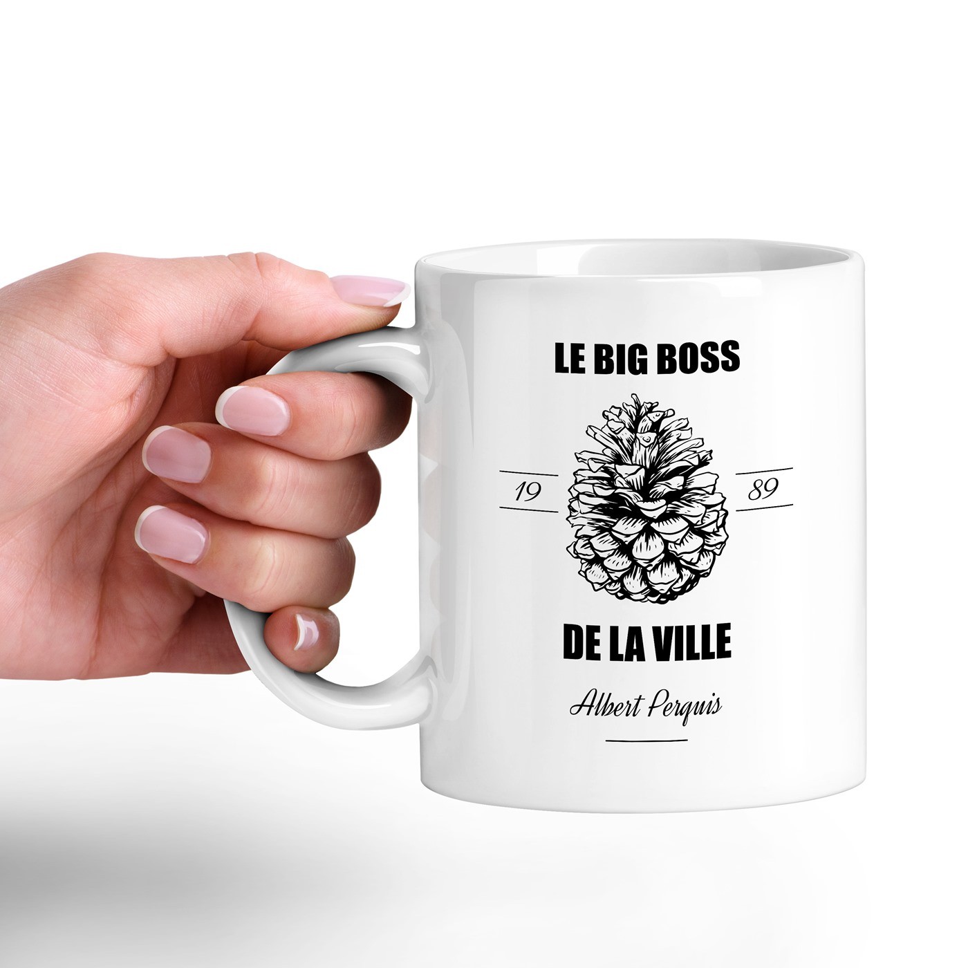 Murrano Ceramic Mug with Personalized Print for Men's Anniversary