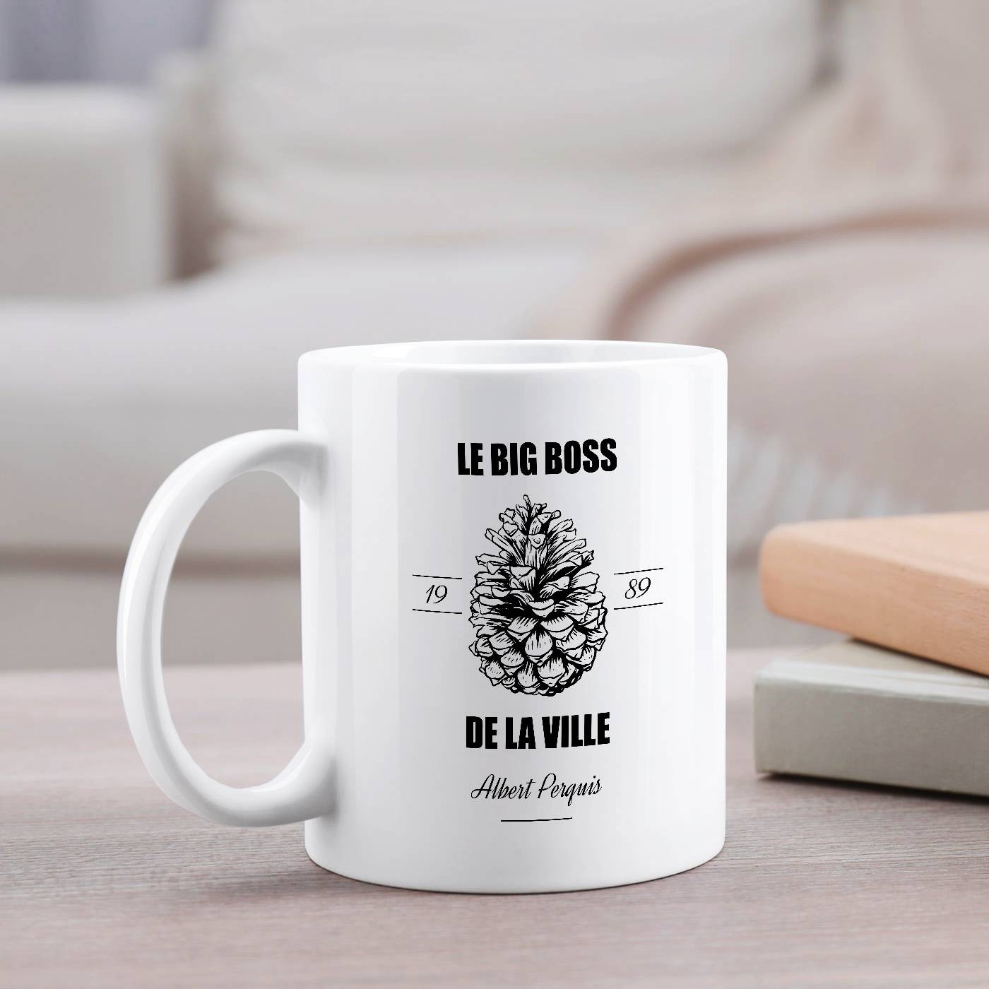 Murrano Ceramic Mug with Personalized Print for Men's Anniversary
