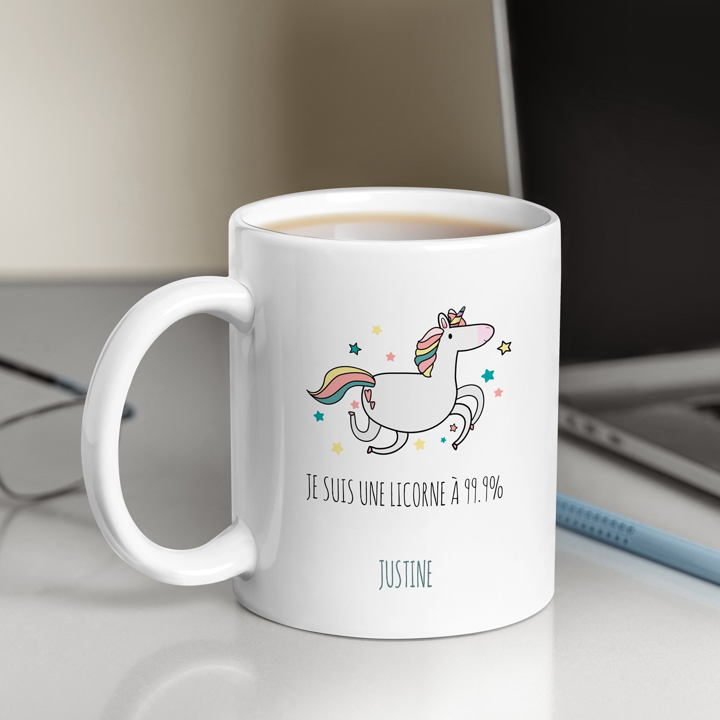 Murrano Ceramic Mug with Print for Little Girl's Special Day