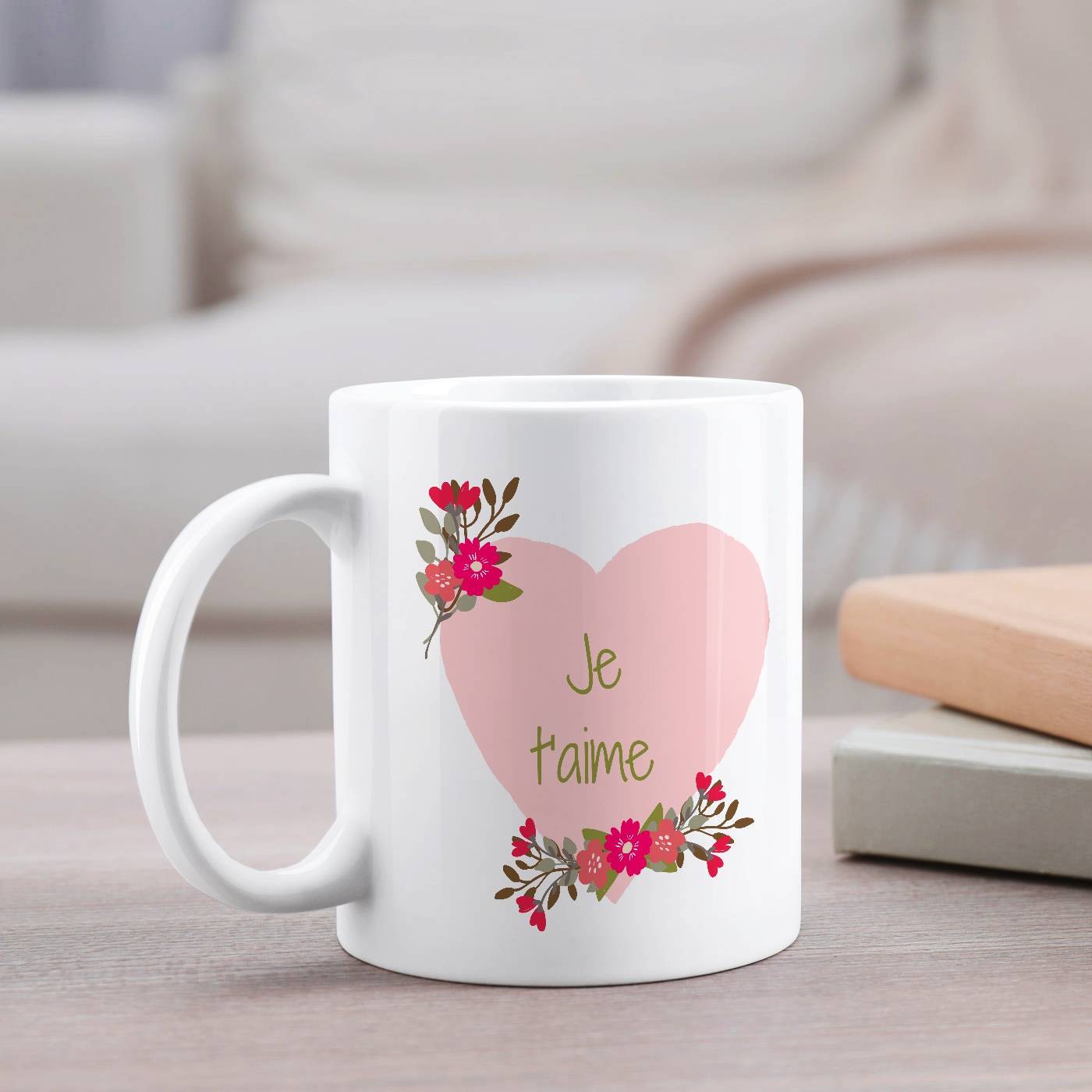 Mug de cerámica Murrano con impresión personalizada para el cumpleaños de mi novio