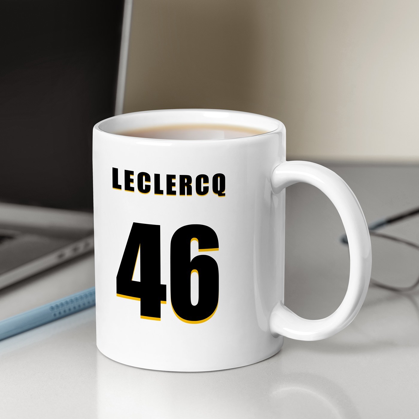 Murrano Ceramic White Basketball Mug with Personalized Print for Men