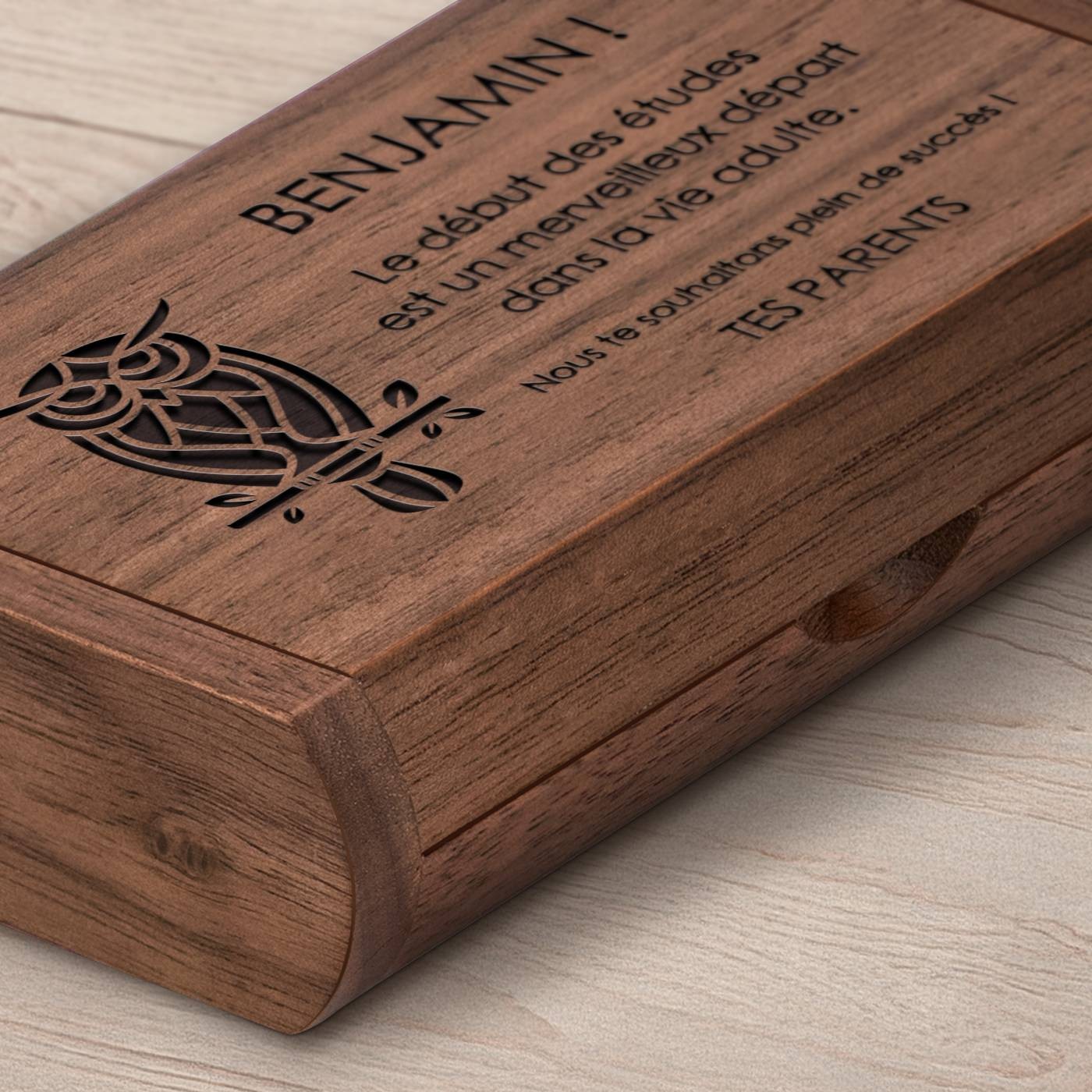 Unidad USB de madera Murrano con caja magnética - 64 GB