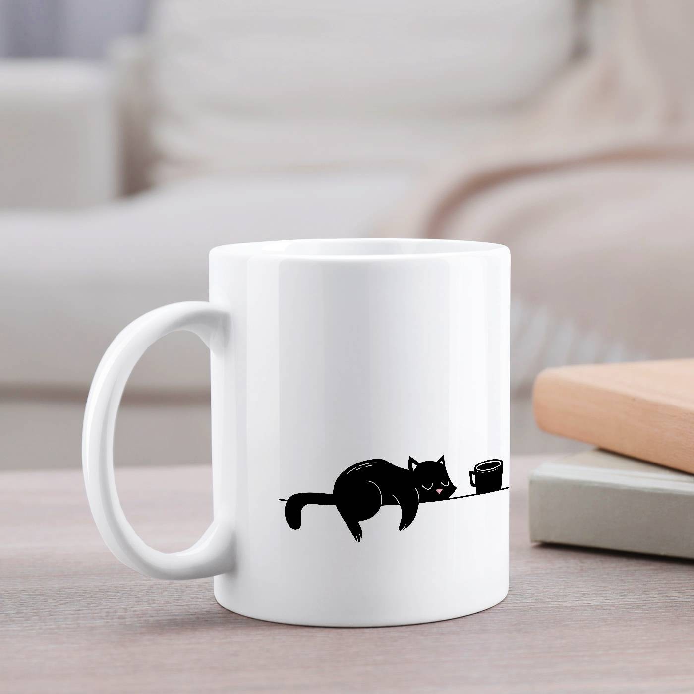 Mug de cerámica con impresión de gatos de Murrano para mujer