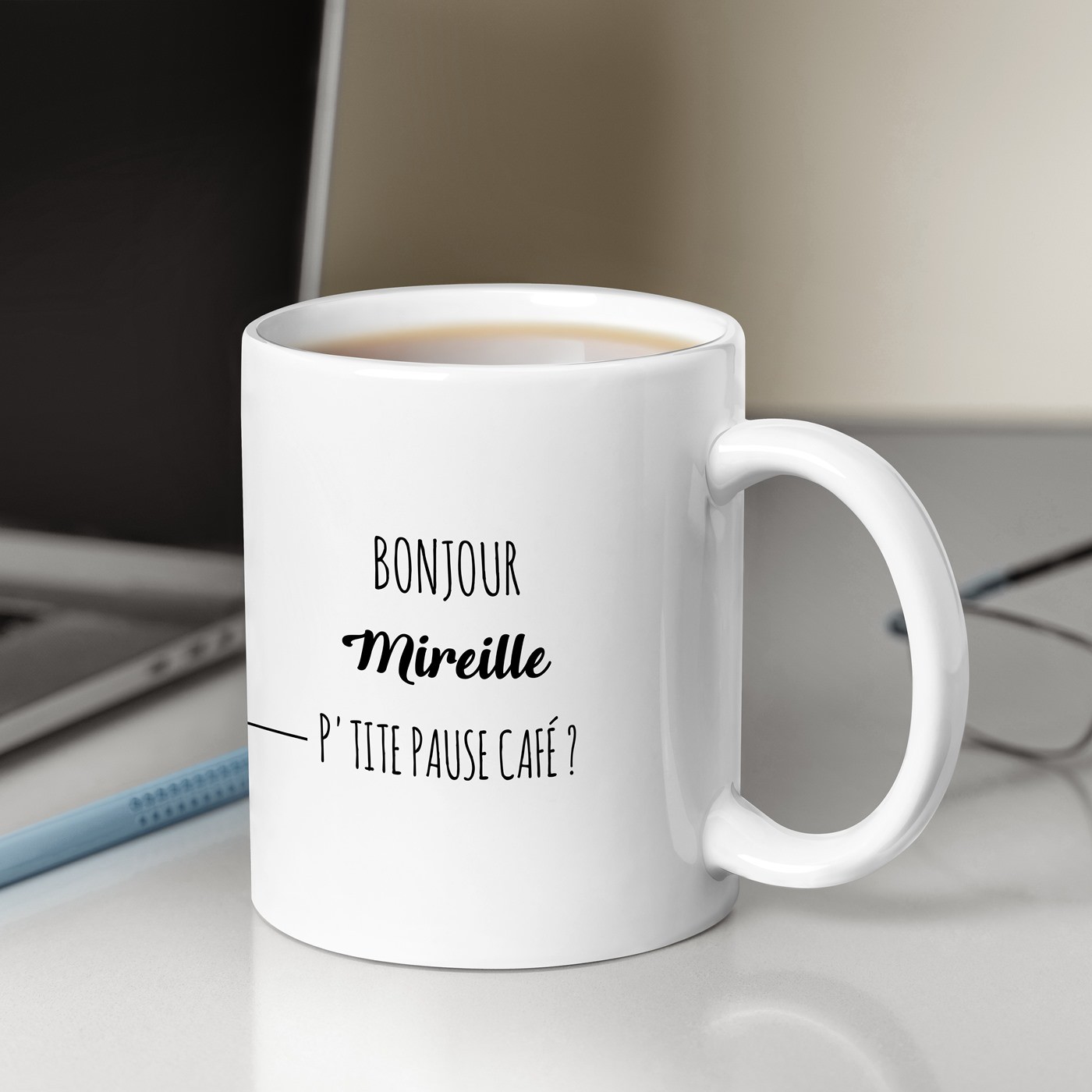 Mug de cerámica con impresión de gatos de Murrano para mujer